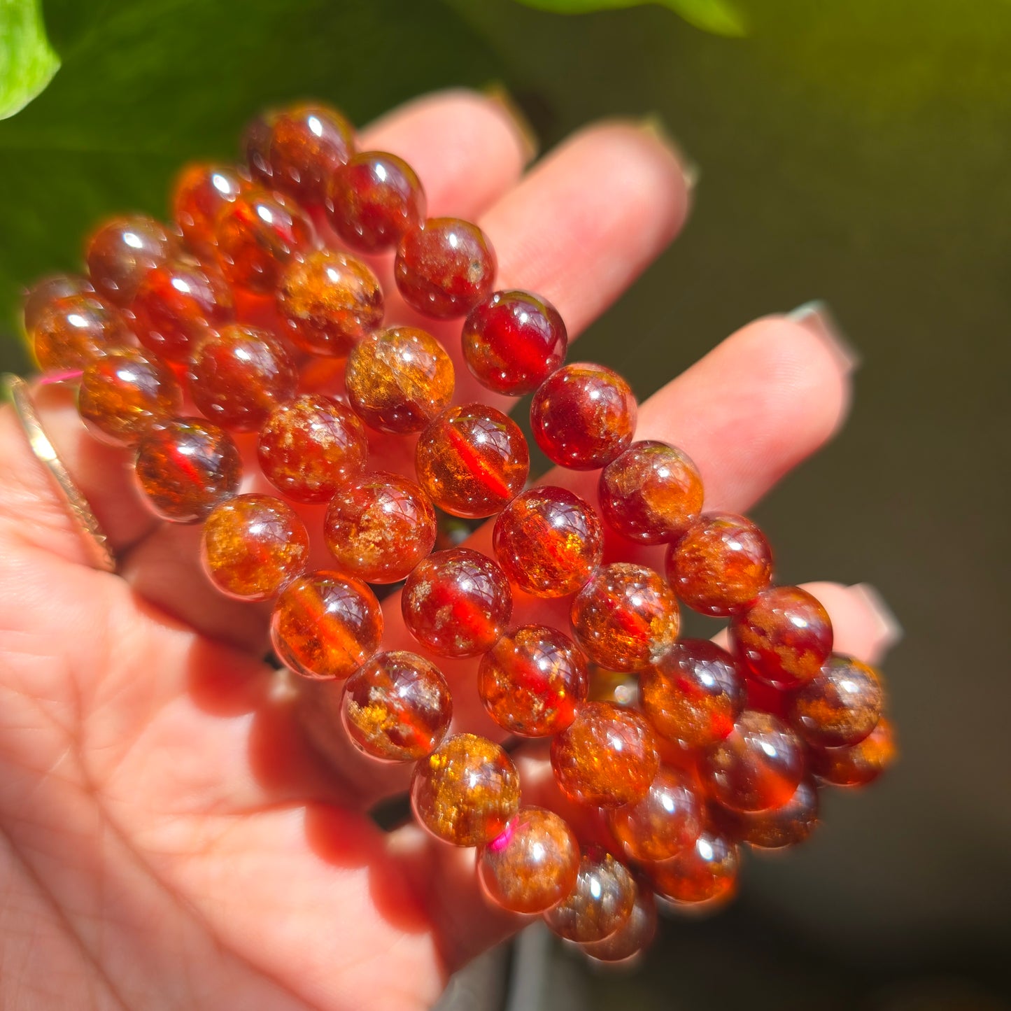 Spessartite Garnet Gemstone Bracelet