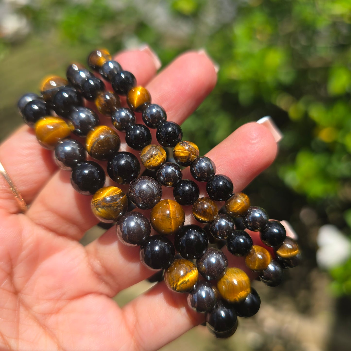 Triple Protection Gemstone Bracelet