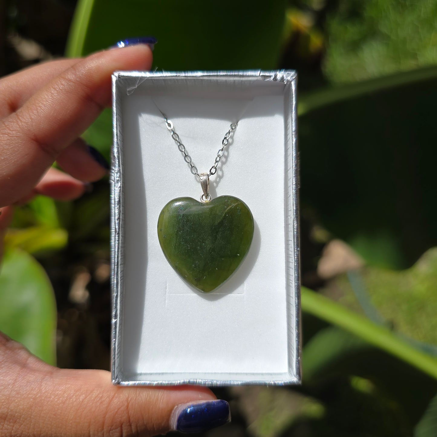 High Quality Nephrite Heart Necklace