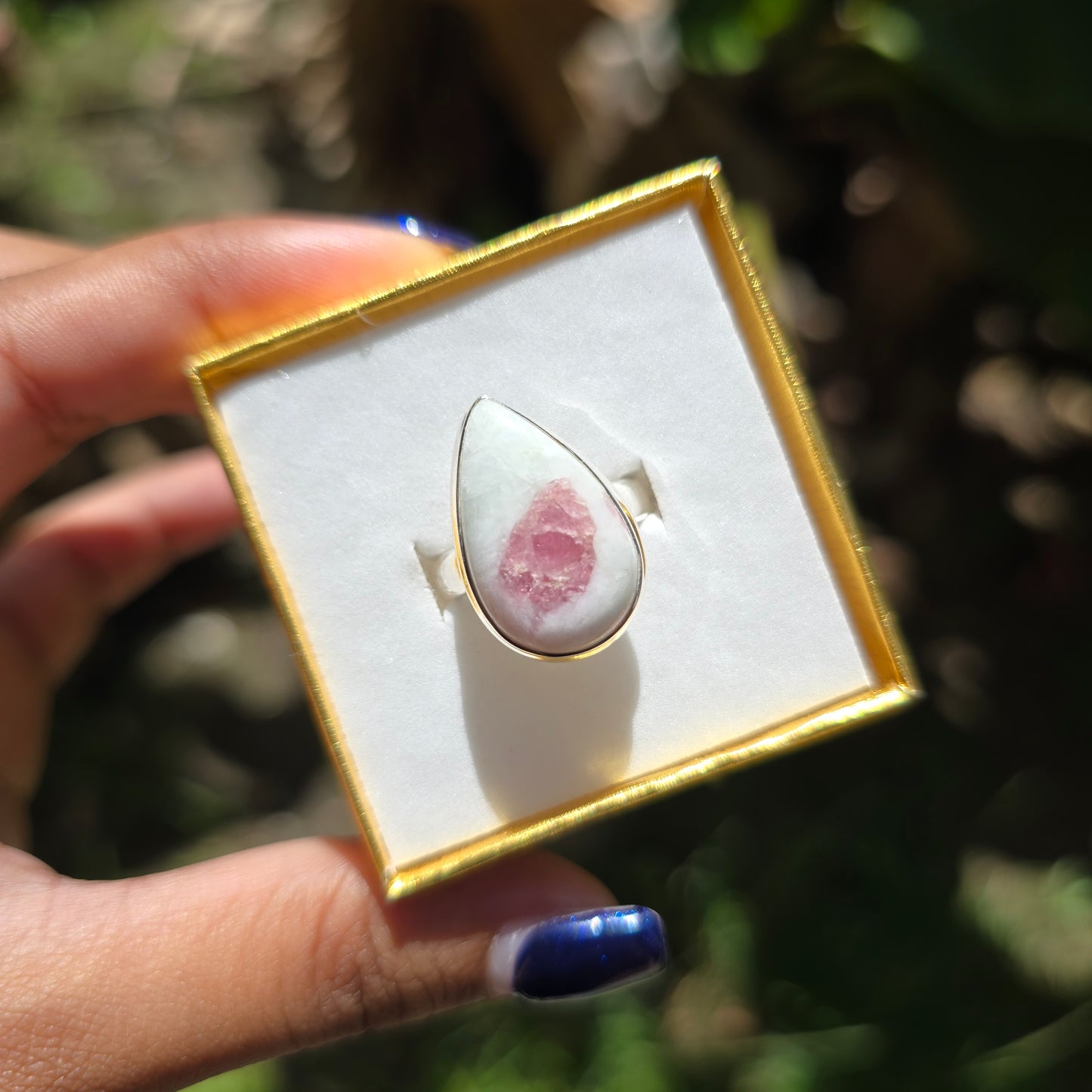 Pink Tourmaline Ring - Size 7