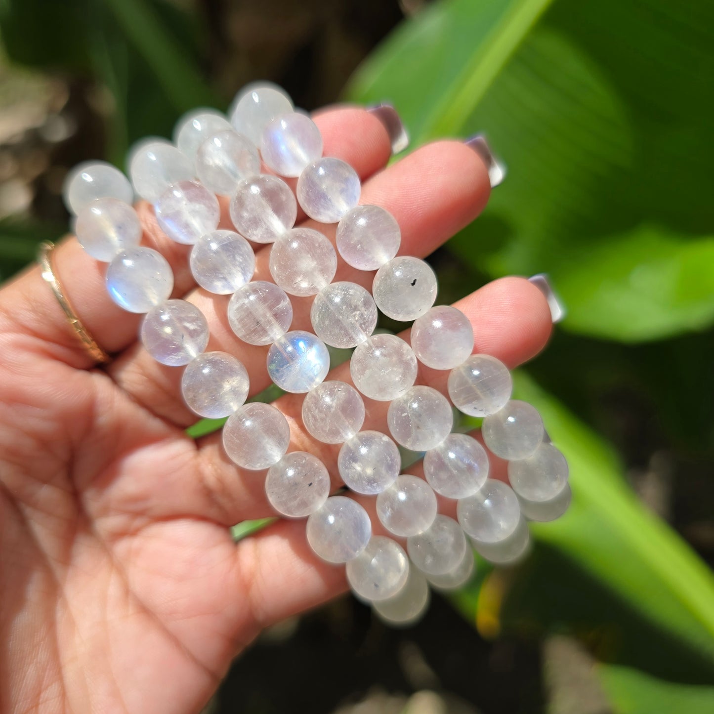 Rainbow Moonstone Gemstone Bracelet