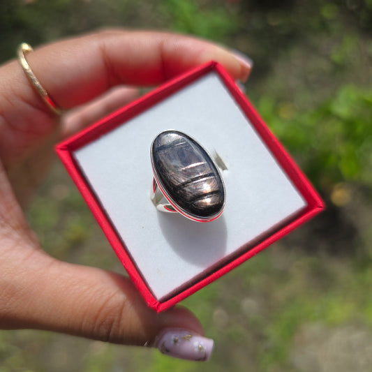 Hypersthene Ring - Size 8