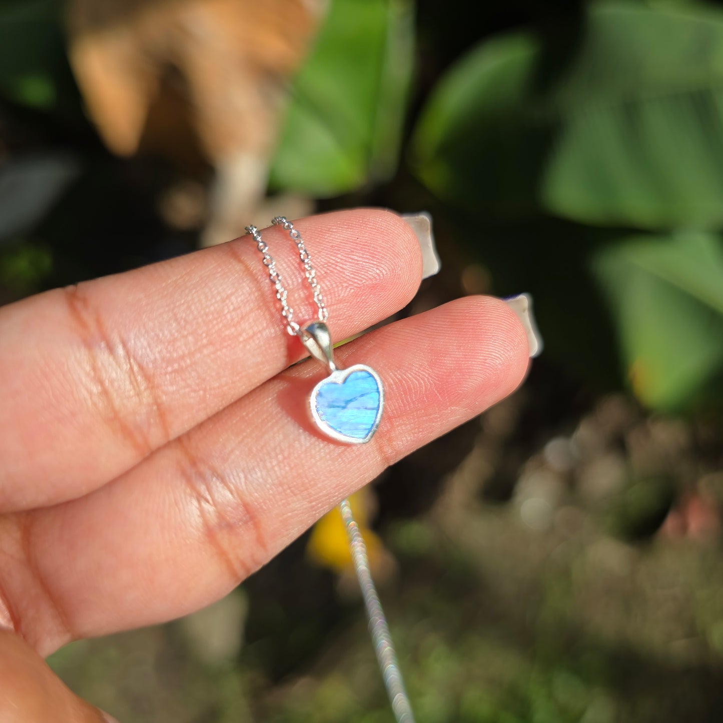 Labradorite Heart Necklace