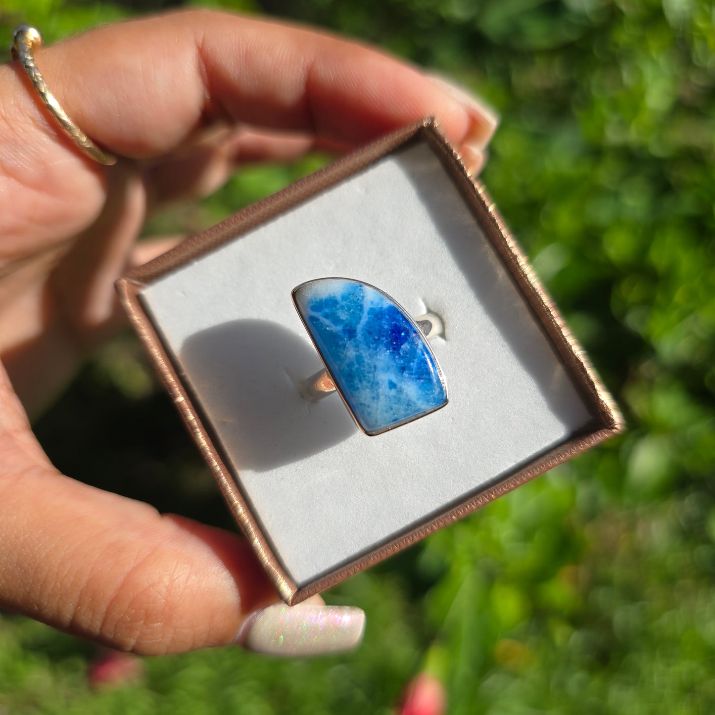 Afghanite Gemstone Ring - Size 7.5