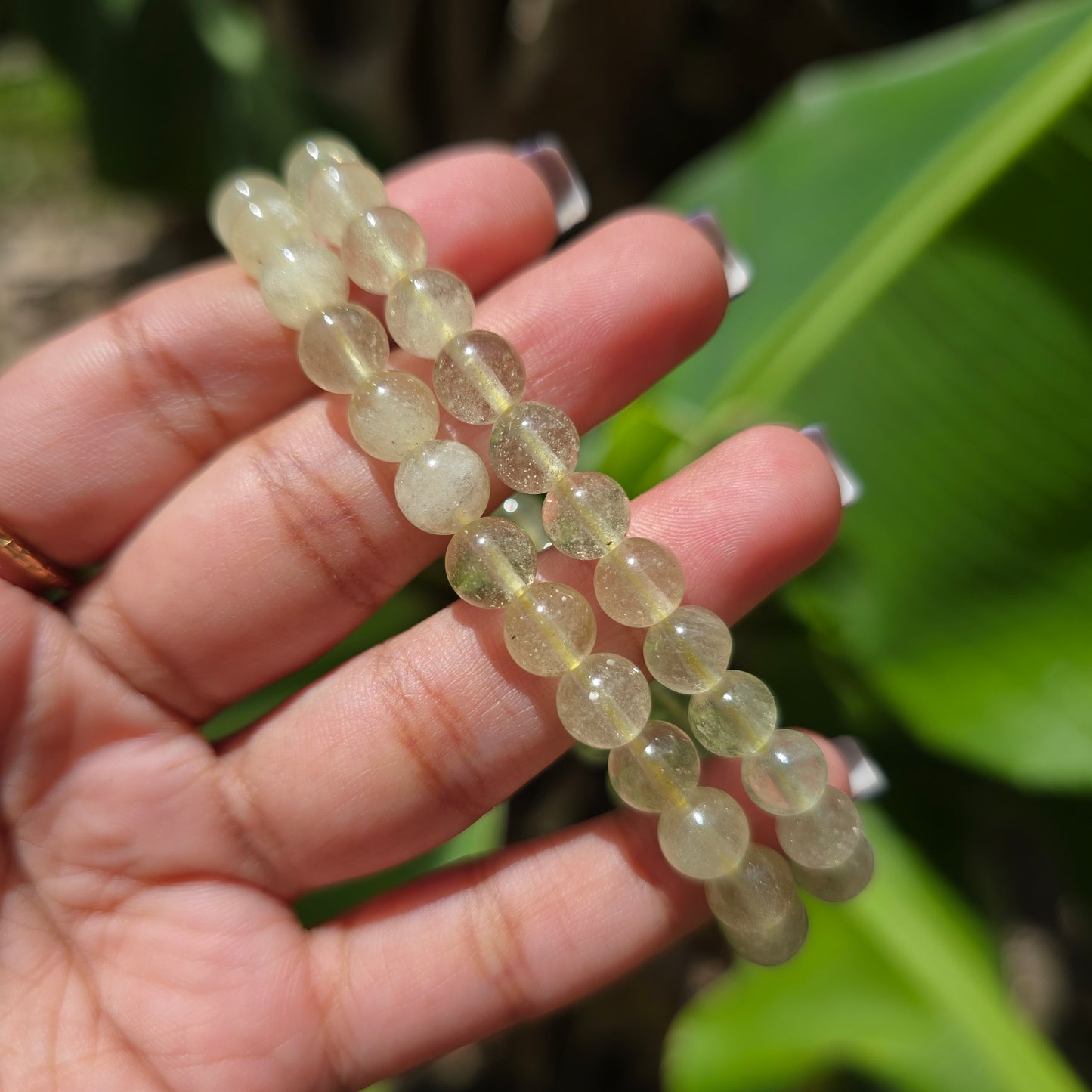 Libyan Desert Glass Gemstone Bracelet