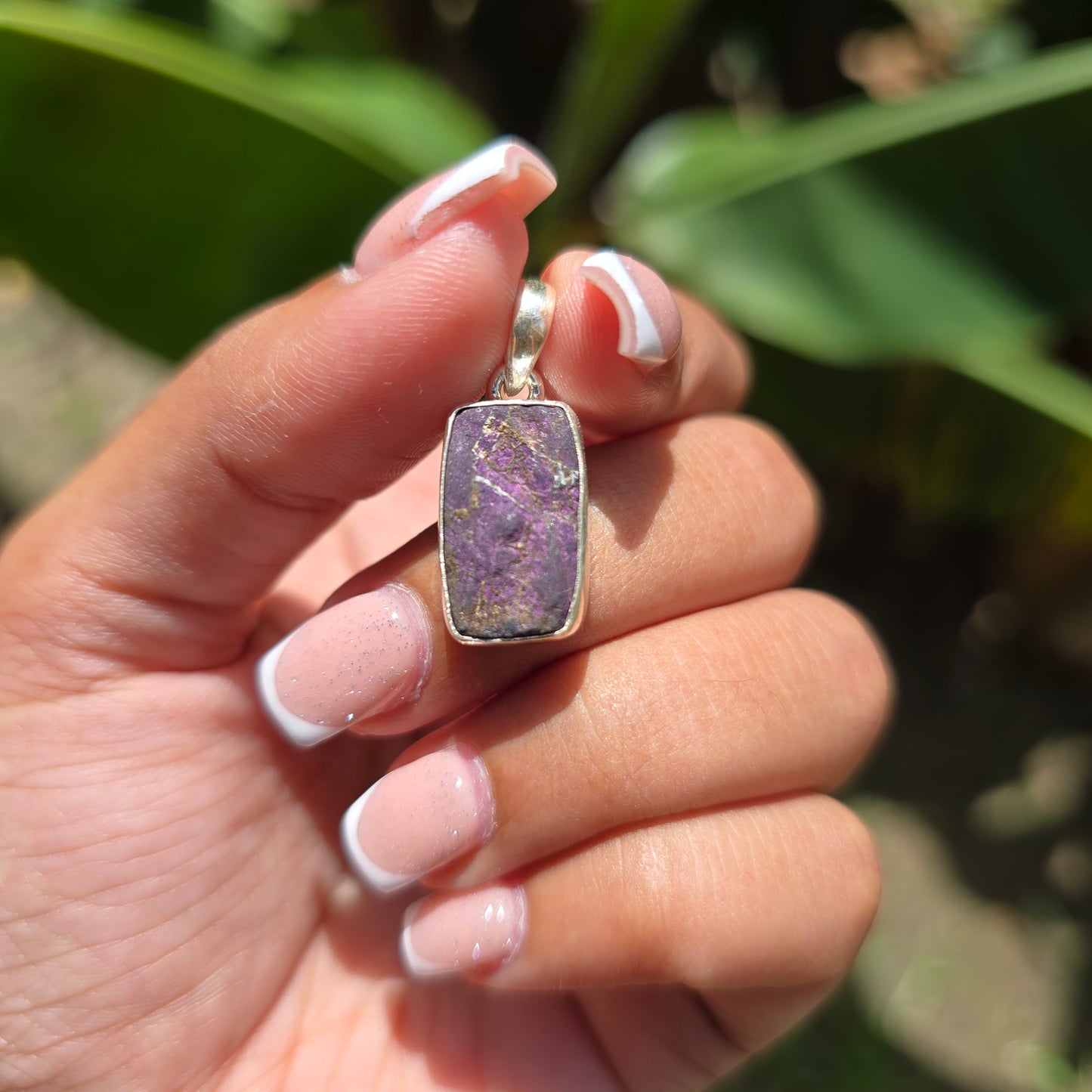 Raw Purpurite Pendant