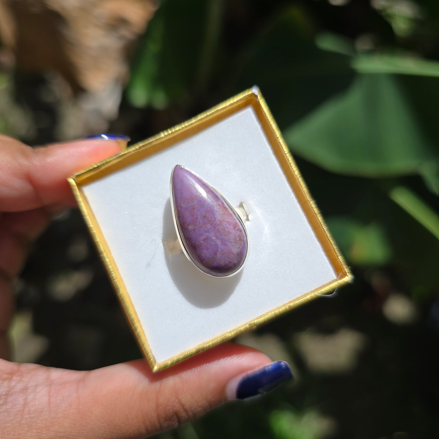 Lavender Jade Ring - Size 5