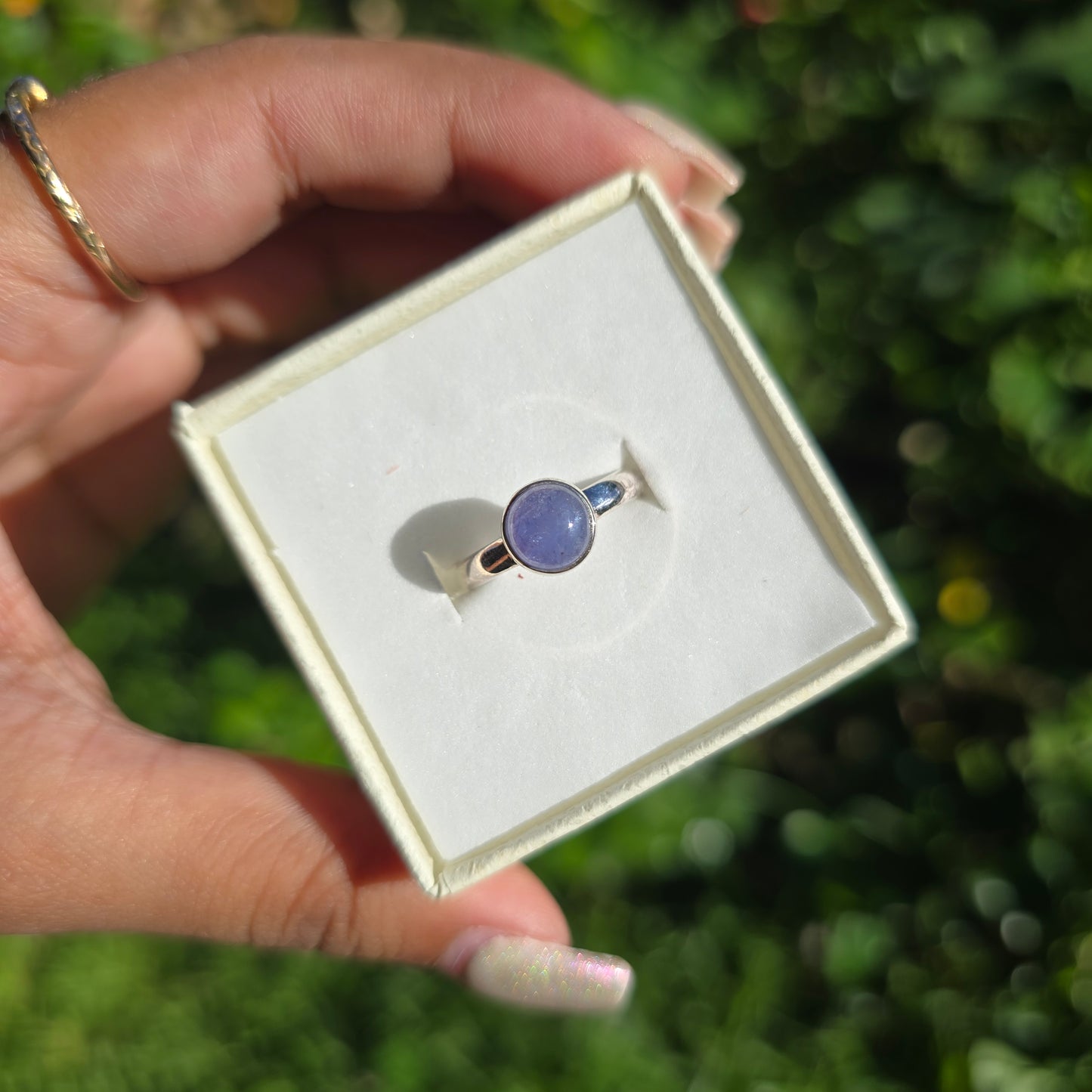 Tanzanite Gemstone Ring - Size 6