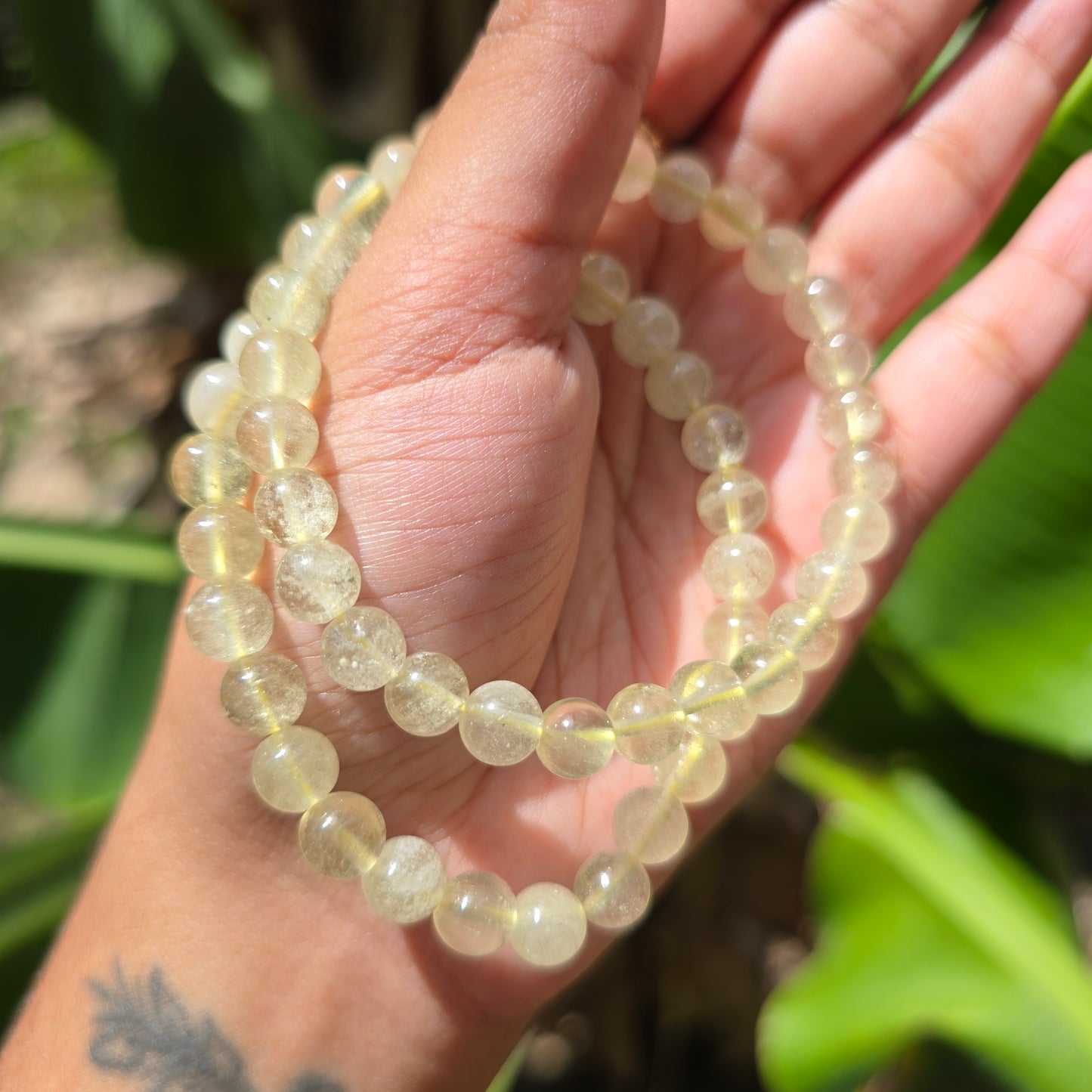 Libyan Desert Glass Gemstone Bracelet