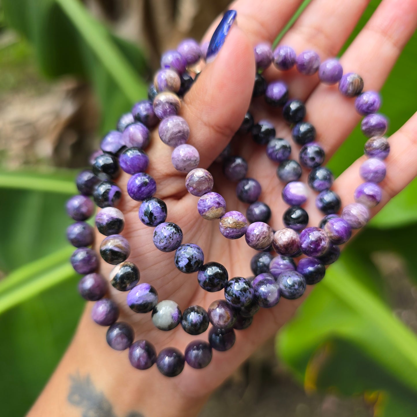 Charoite Gemstone Bracelet