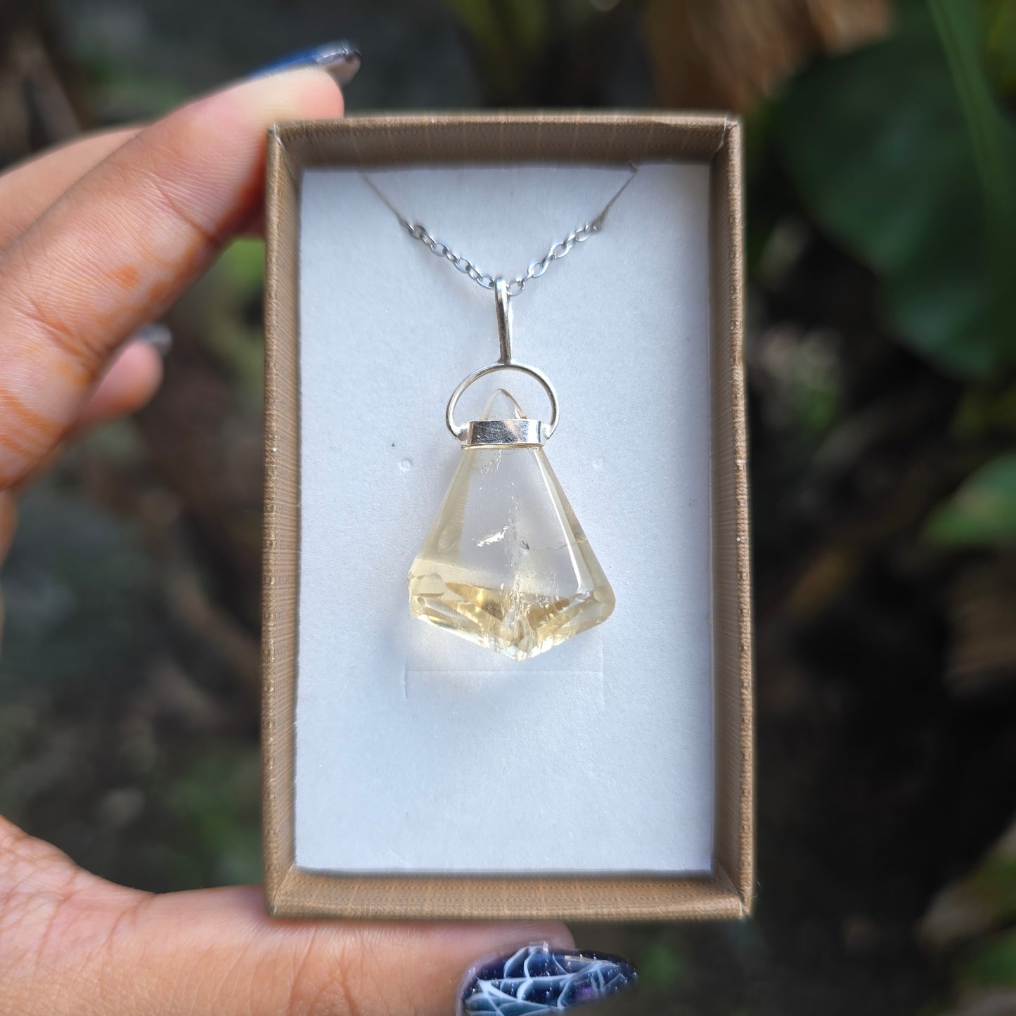 Freeform Citrine Pendant