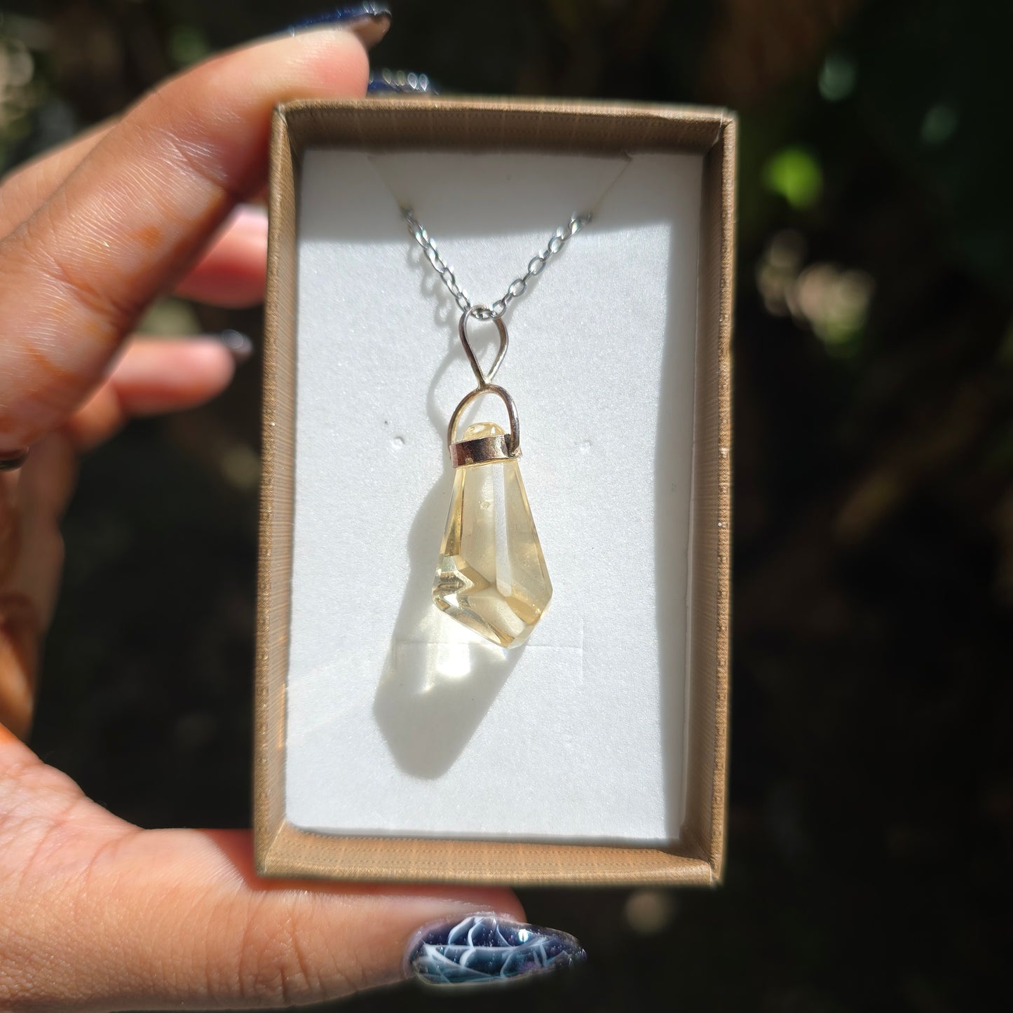 Freeform Citrine Pendant