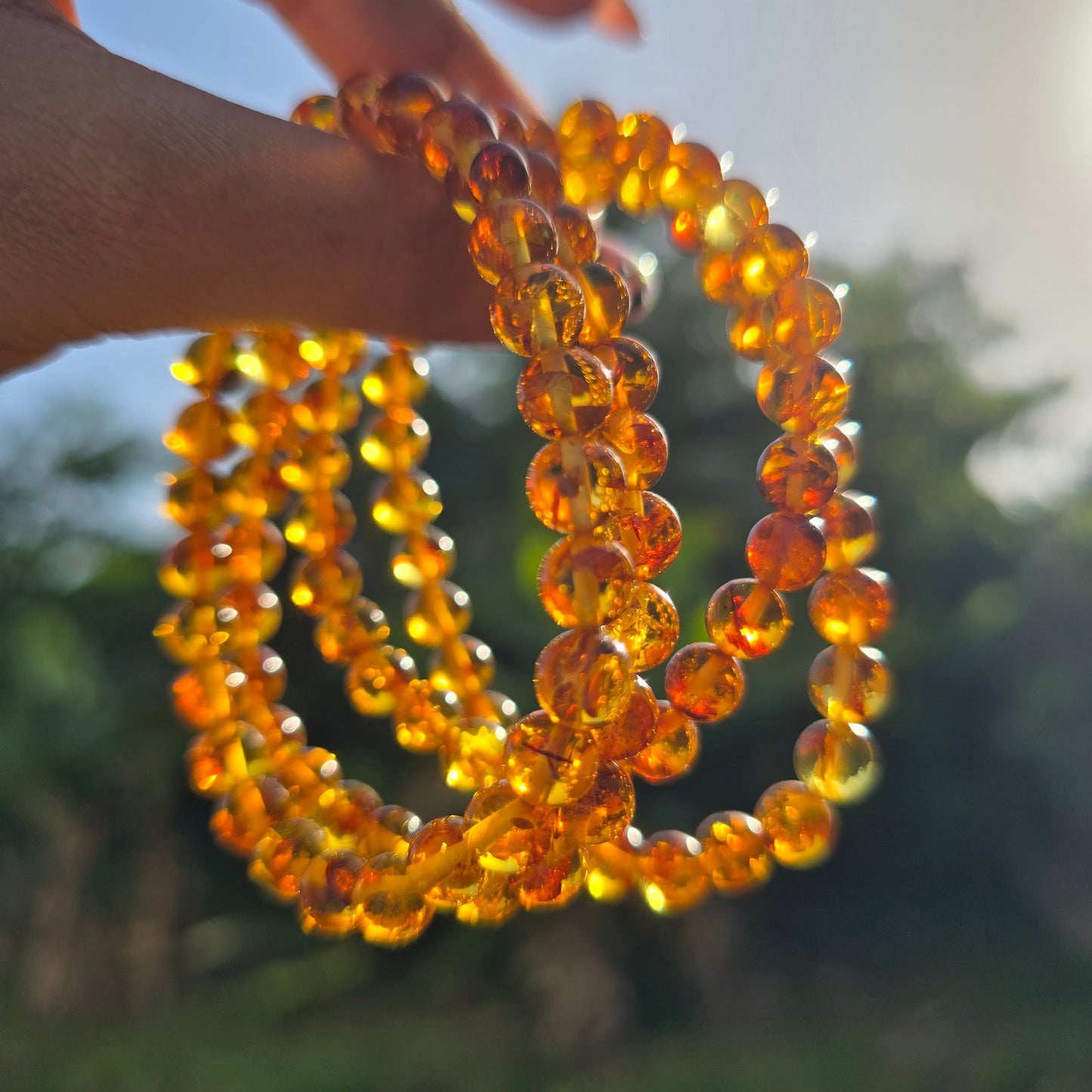 Amber Gemstone Bracelet