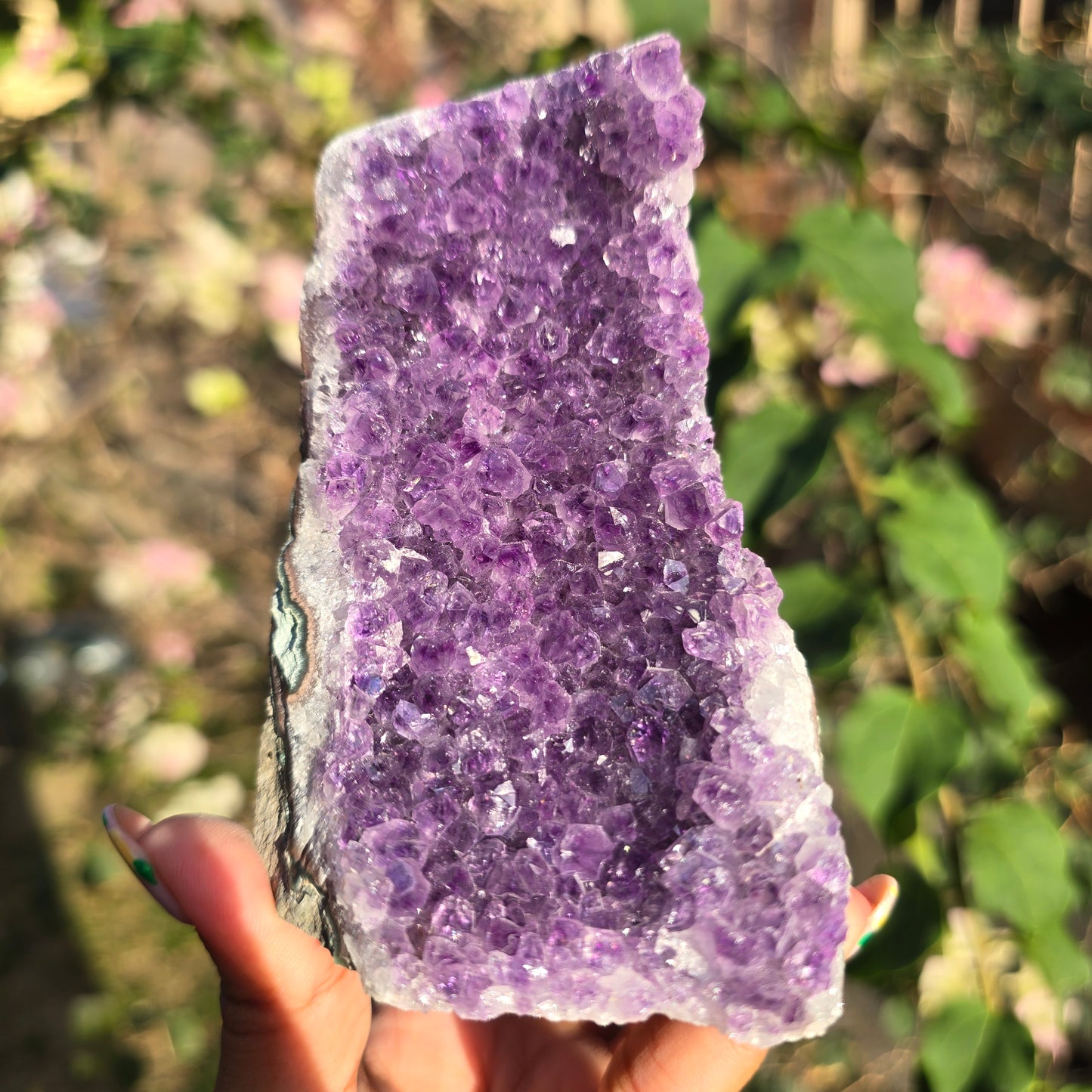 Self-Standing Amethyst Cubase Cluster No 9