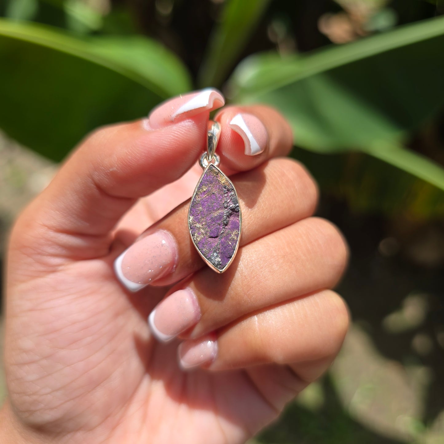 Raw Purpurite Pendant