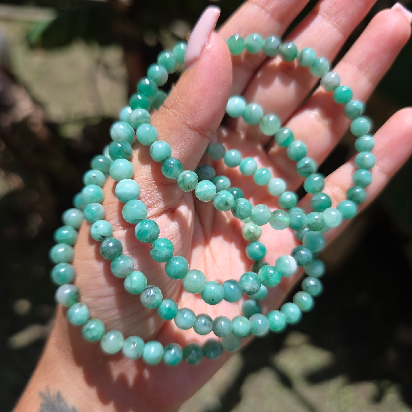 Emerald Gemstone Bracelet
