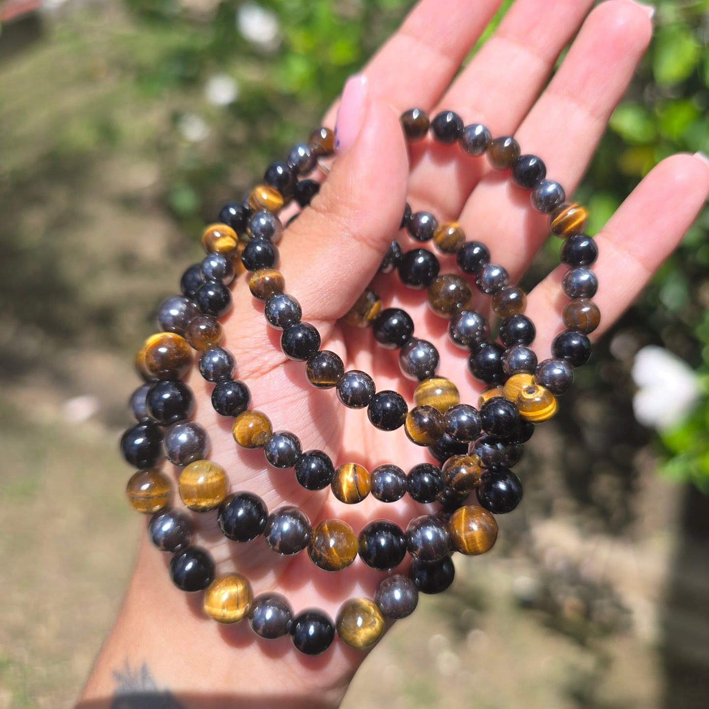 Triple Protection Gemstone Bracelet