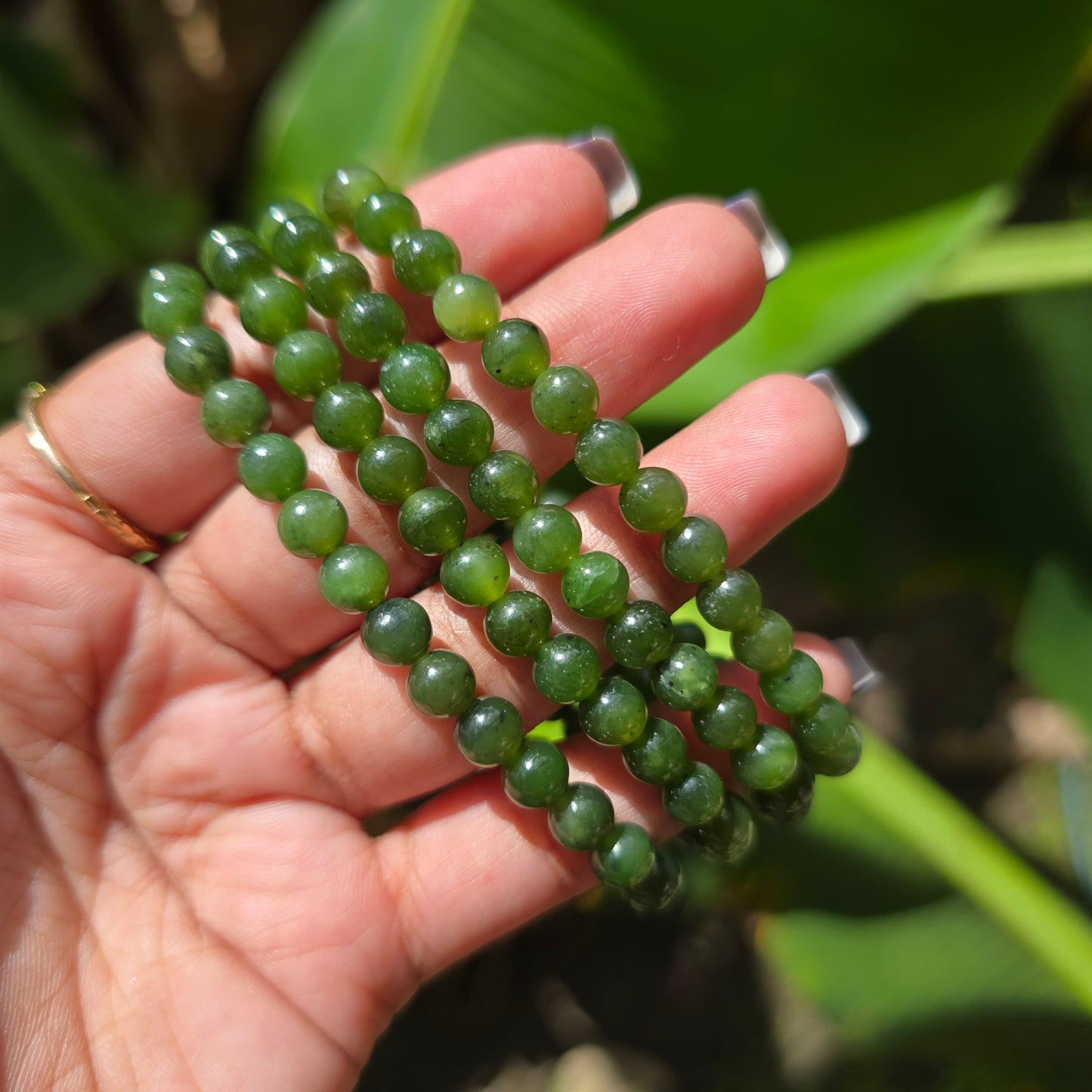 Nephrite Jade Gemstone Bracelet