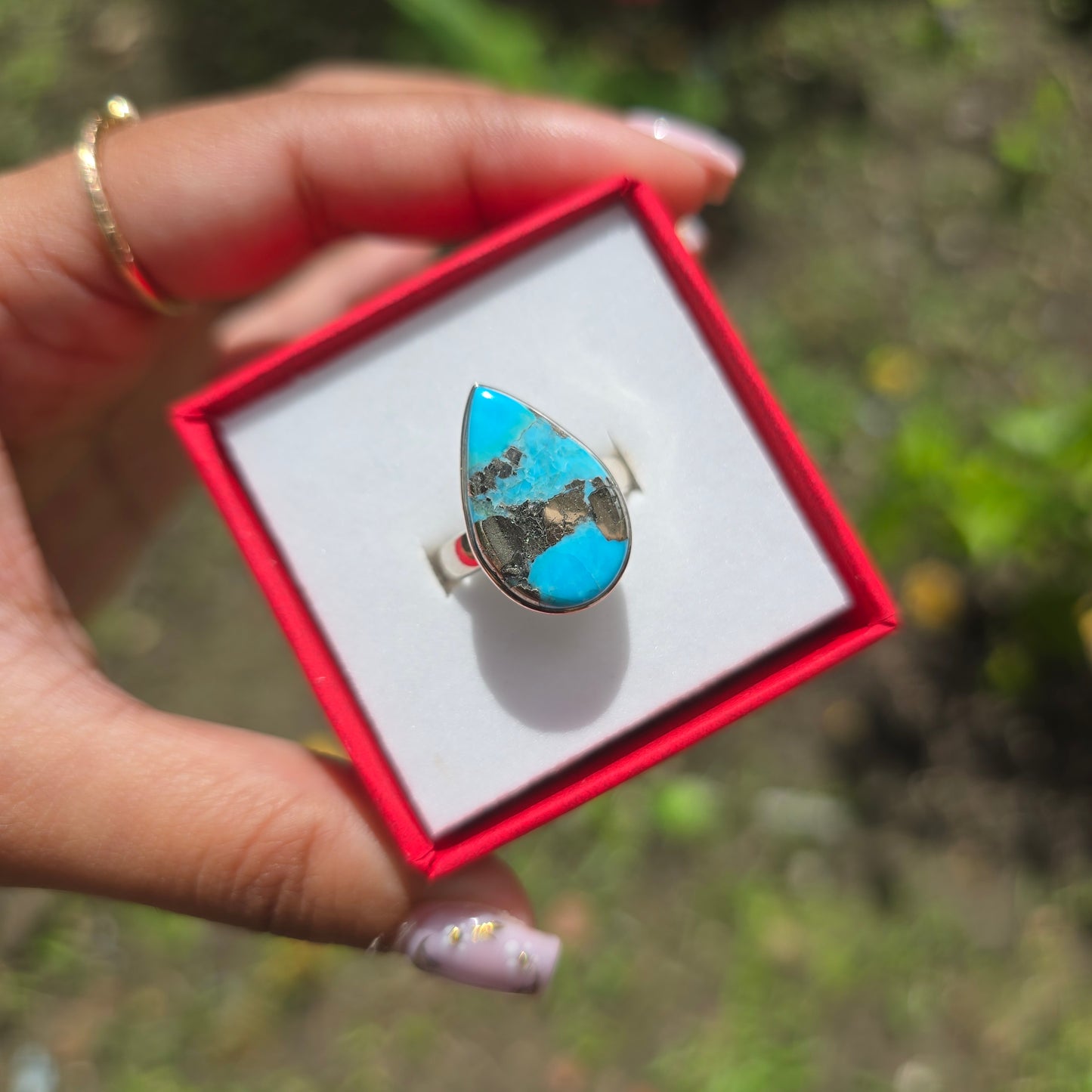 Kingman Turquoise Ring - Size 6