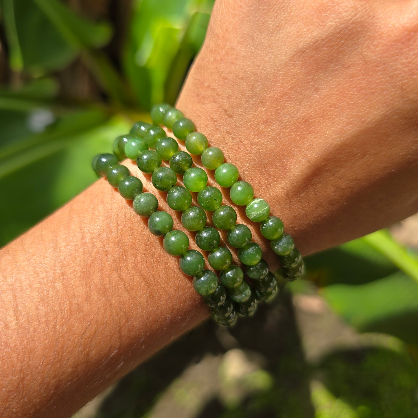 Nephrite Jade Gemstone Bracelet