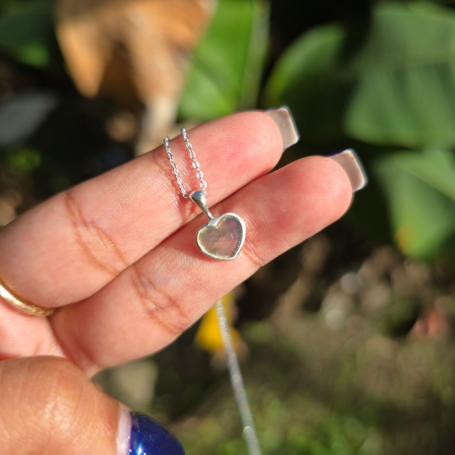 Labradorite Heart Necklace
