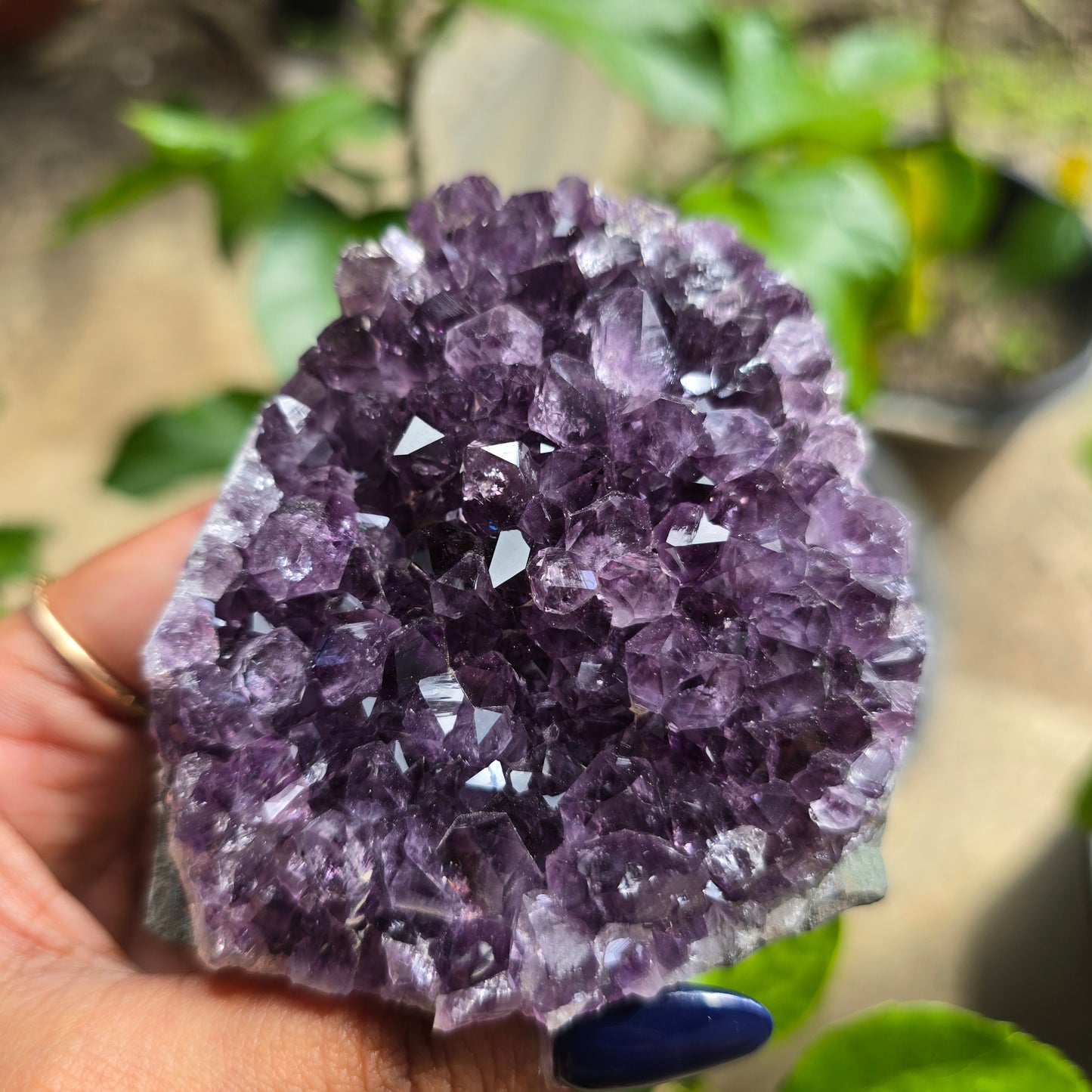 Self-Standing Amethyst Cubase Cluster No 4