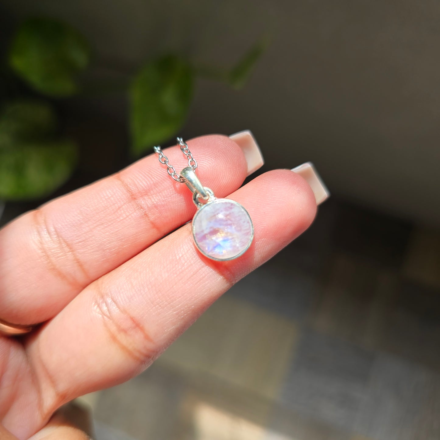 Rainbow Moonstone Pendant