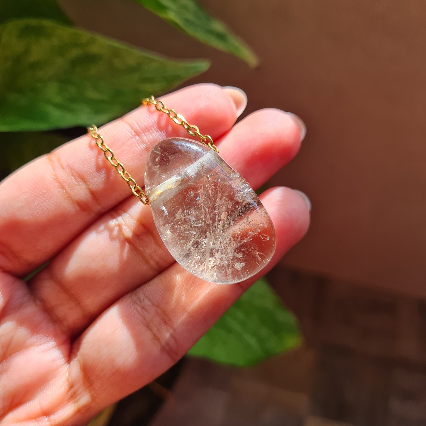 Smoky Quartz Nugget Necklace