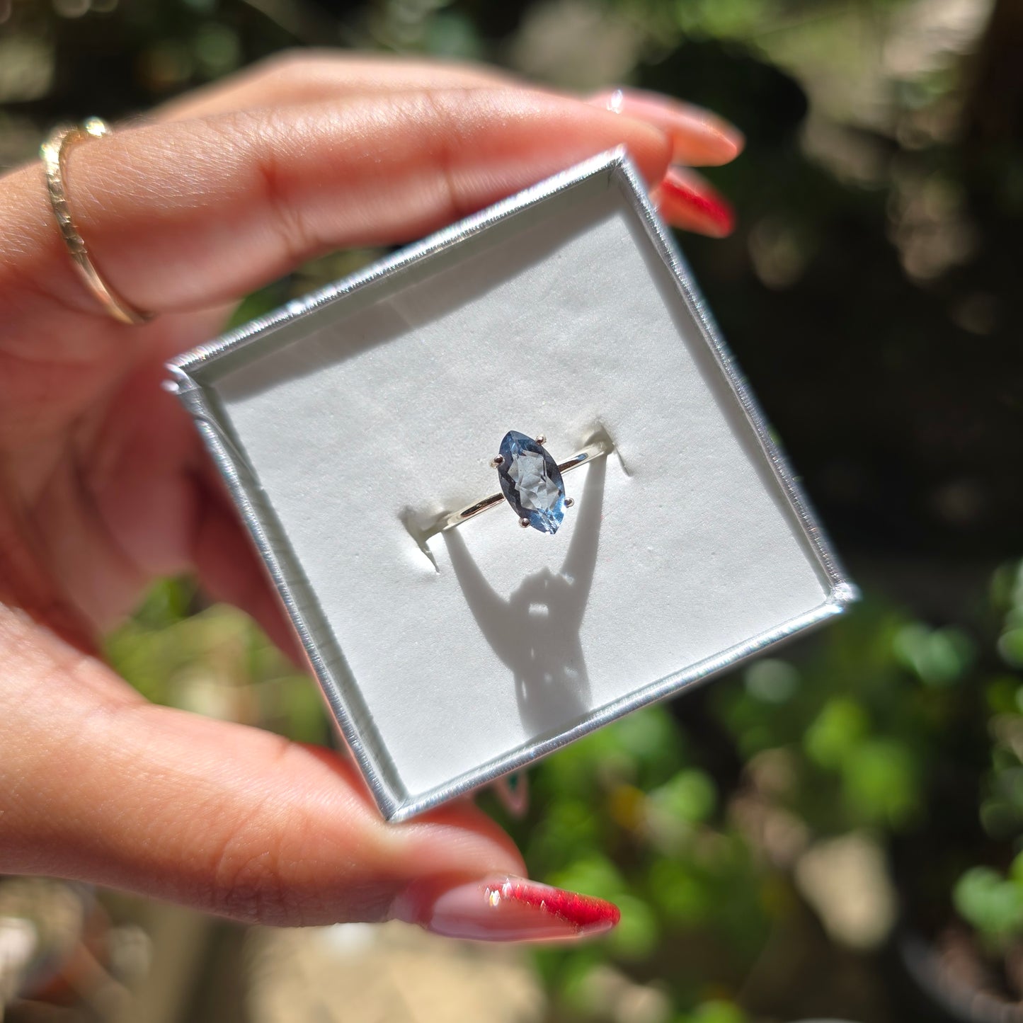 Blue Fluorite Ring - Size 5