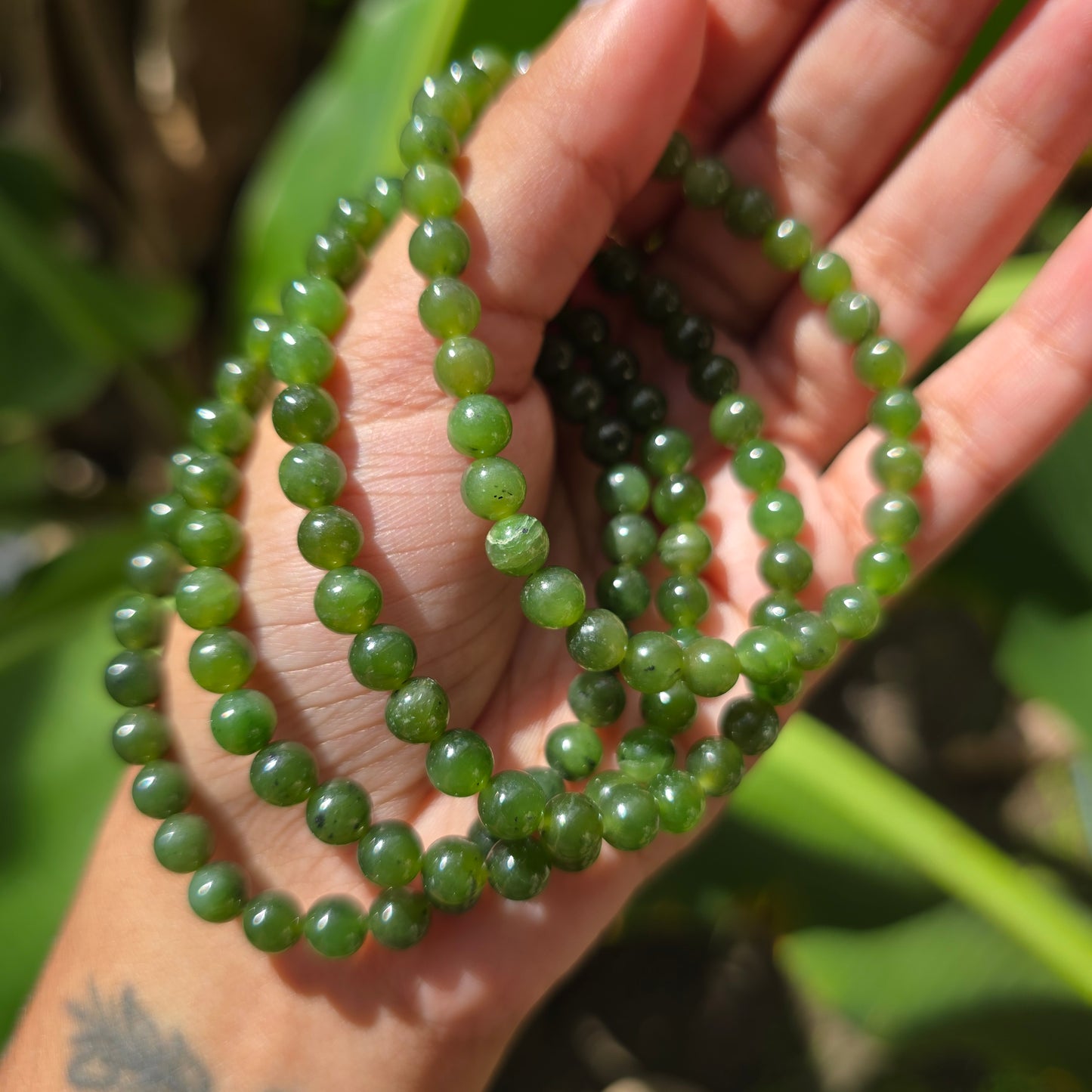 Nephrite Jade Gemstone Bracelet