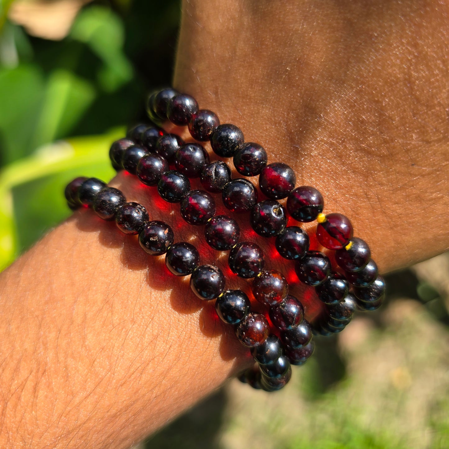 Blood Amber Gemstone Bracelet