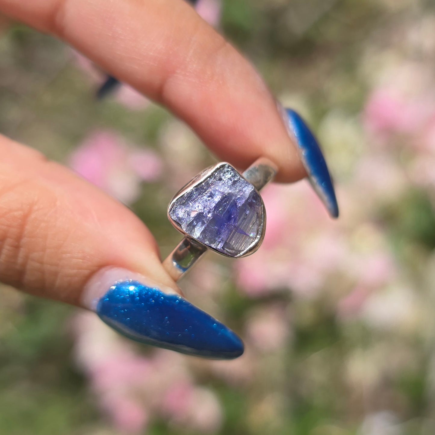 Raw Tanzanite Ring - Size 8.5