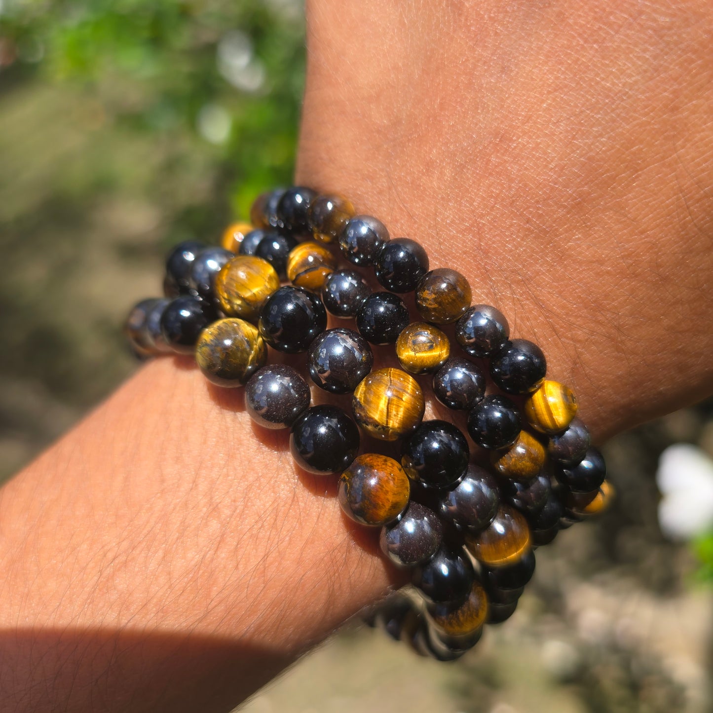 Triple Protection Gemstone Bracelet