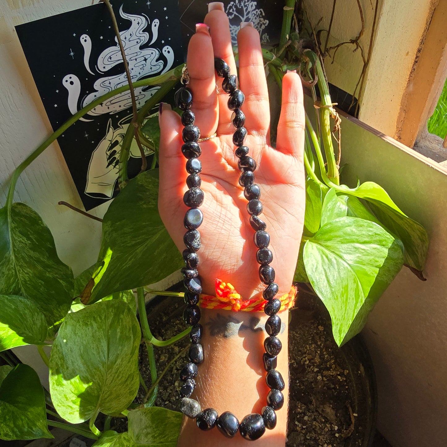 Black Obsidian  Nugget Choker