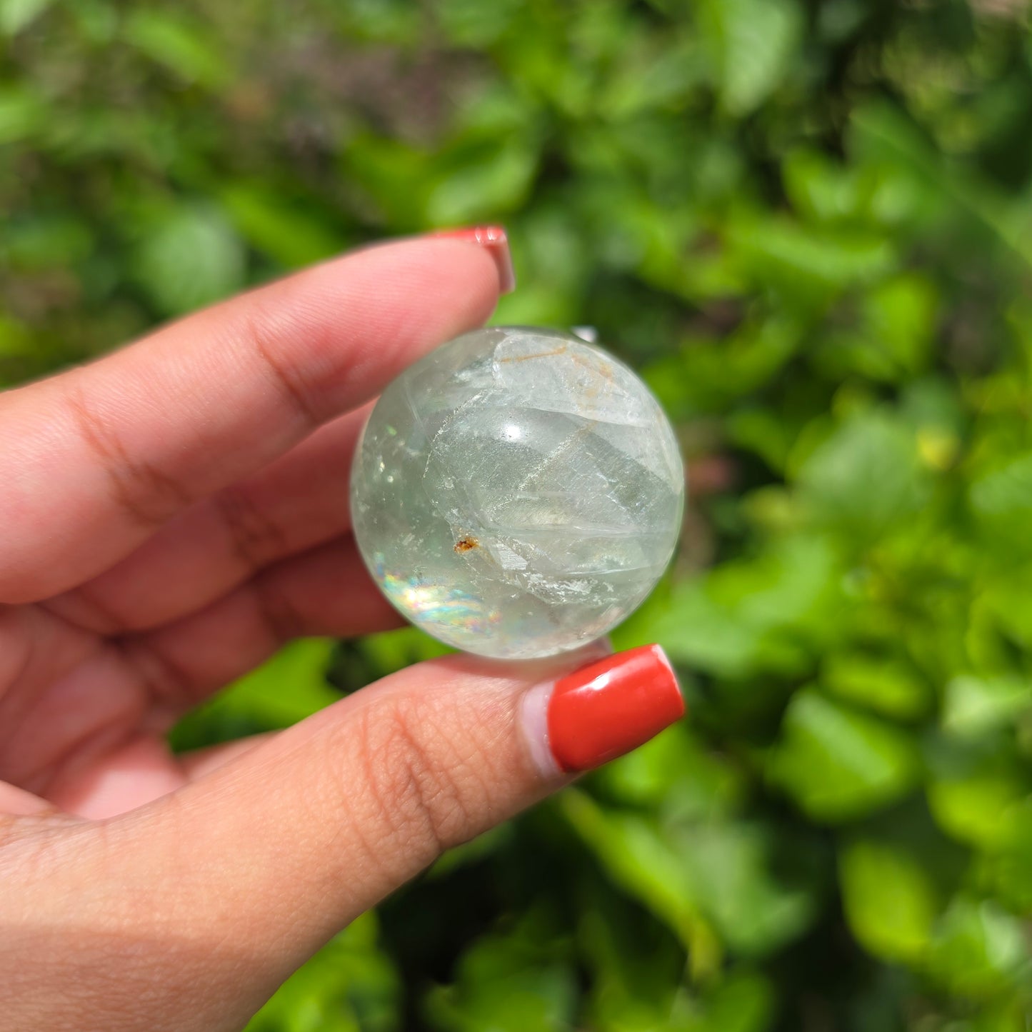 Small Rainbow Fluorite Gemstone Sphere