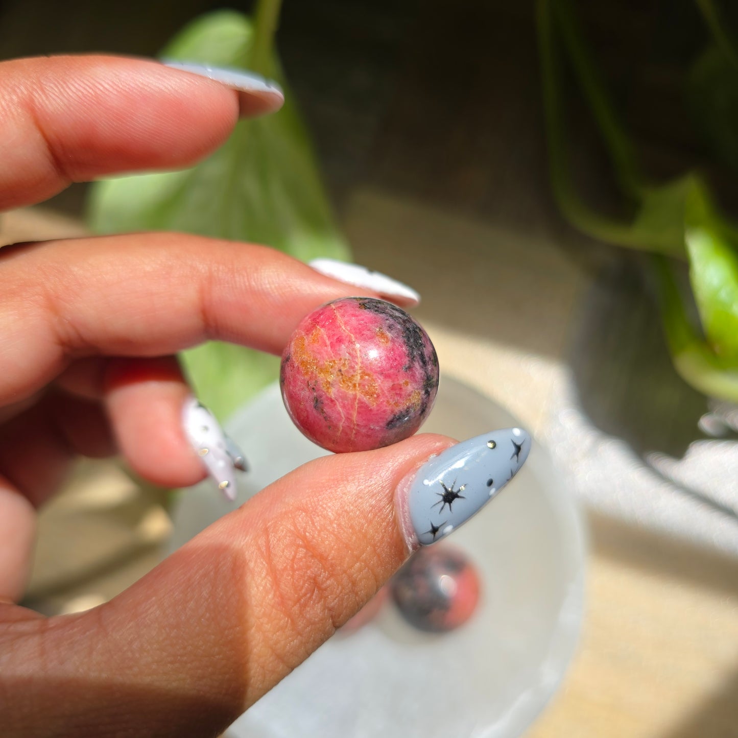 Rhodonite Mini Gemstone Sphere