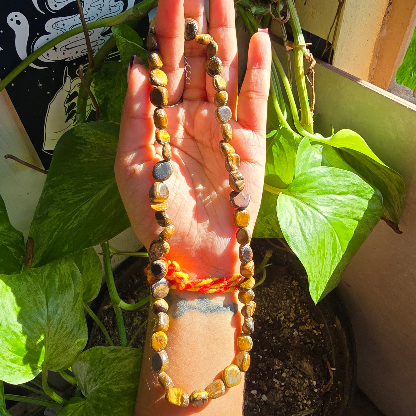 Tiger's Eye Nugget Choker