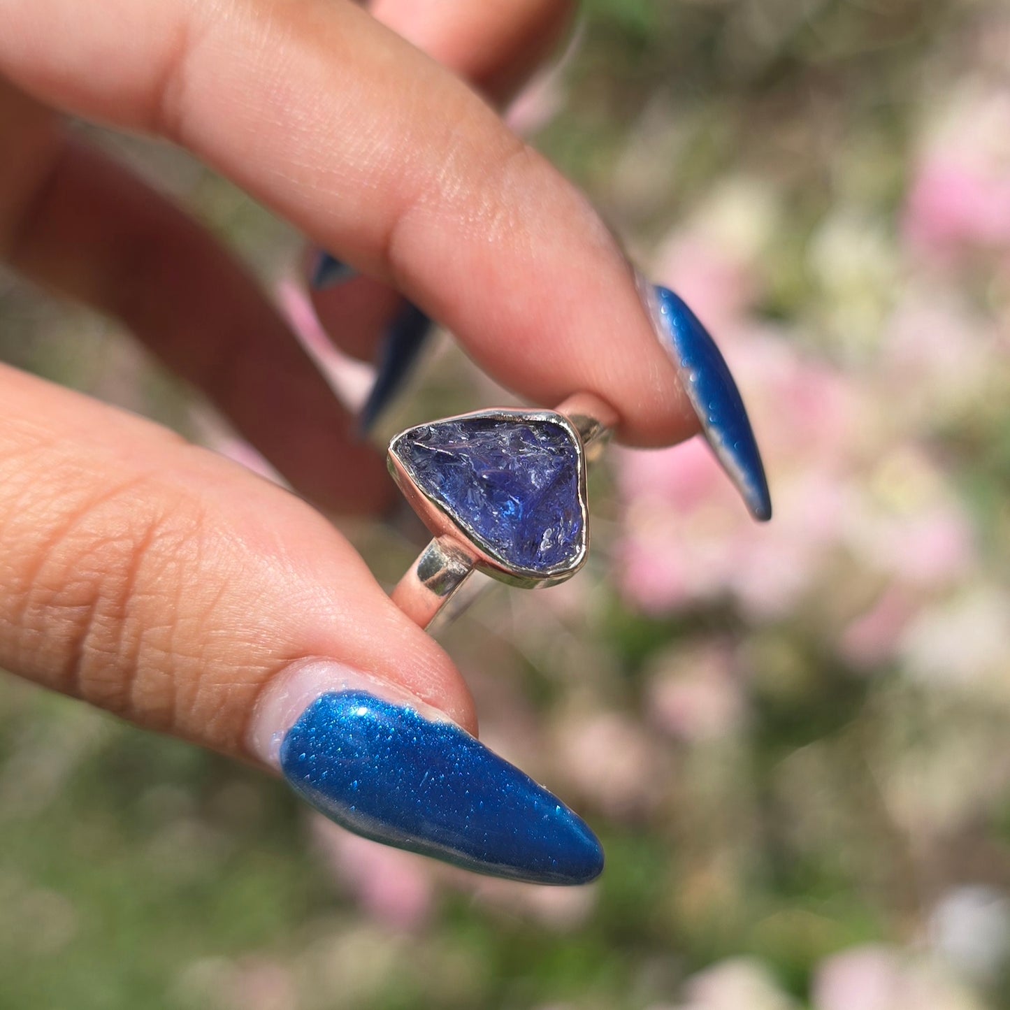 Raw Tanzanite Ring - Size 8