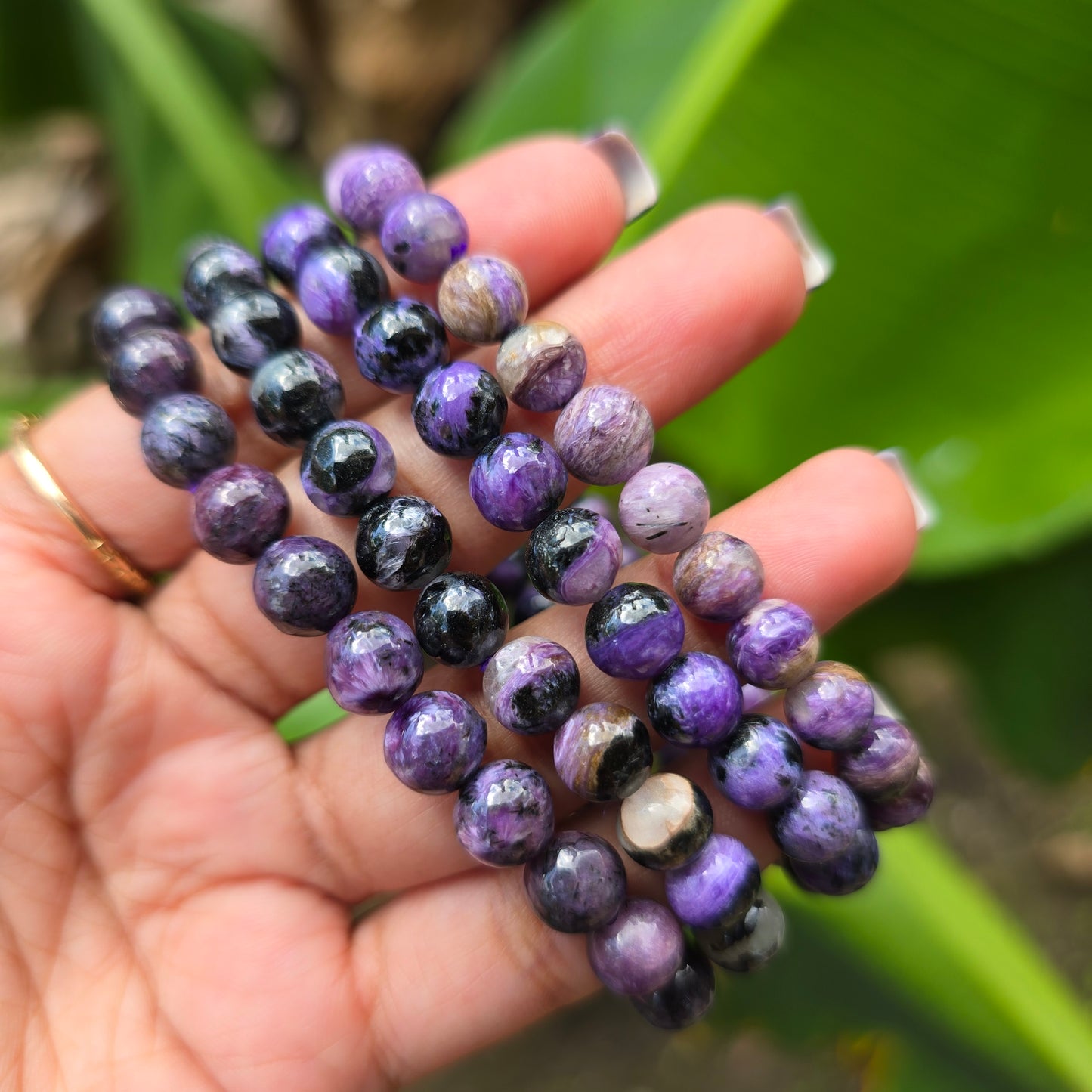 Charoite Gemstone Bracelet