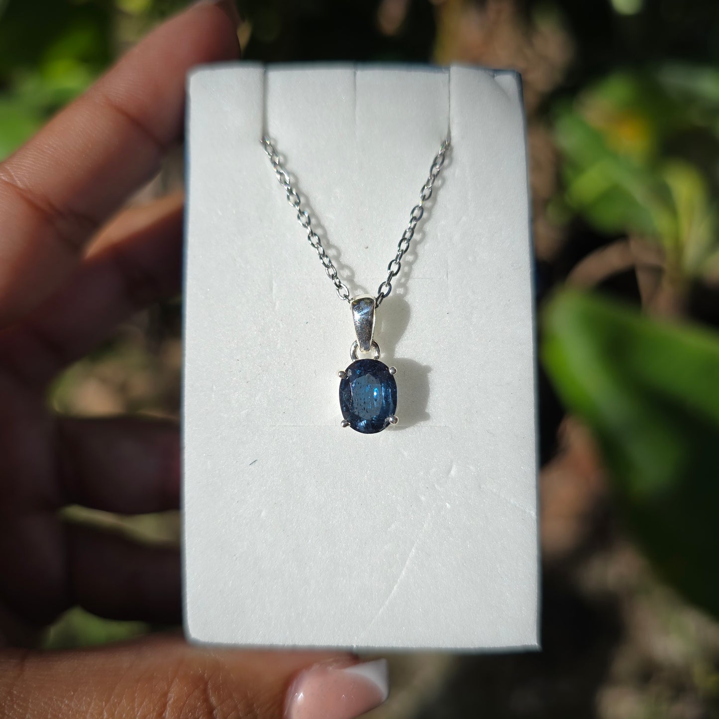 Dark Blue Kyanite Pendant