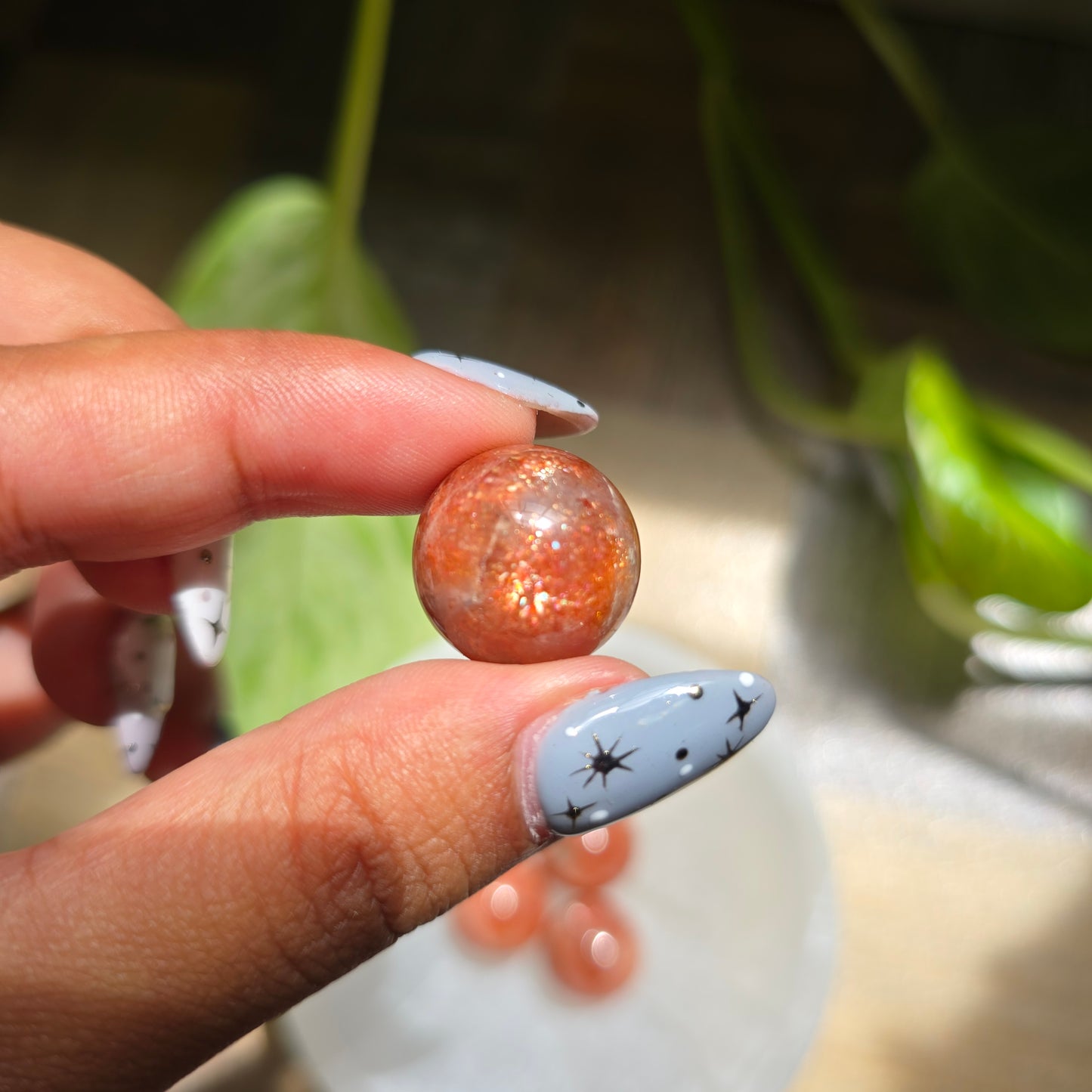 High Quality Mini Sunstone Gemstone Sphere