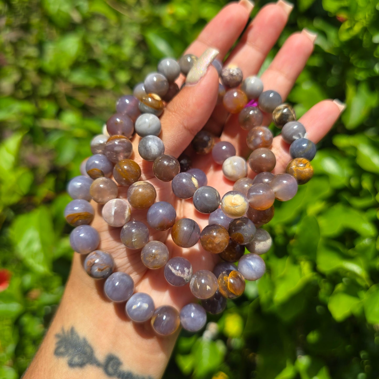 Blue Chalcedony Gemstone Bracelet