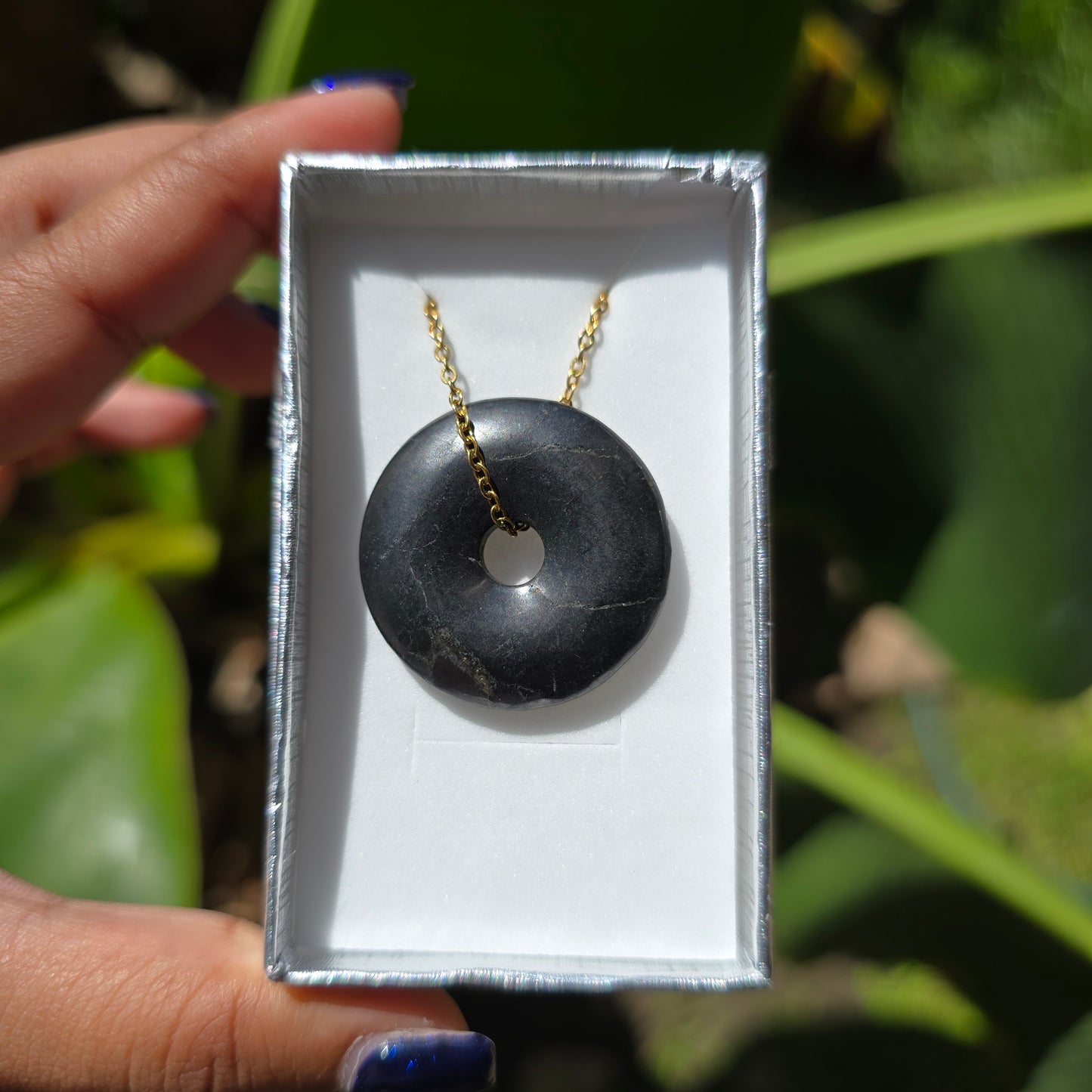 Shungite Donut Necklace