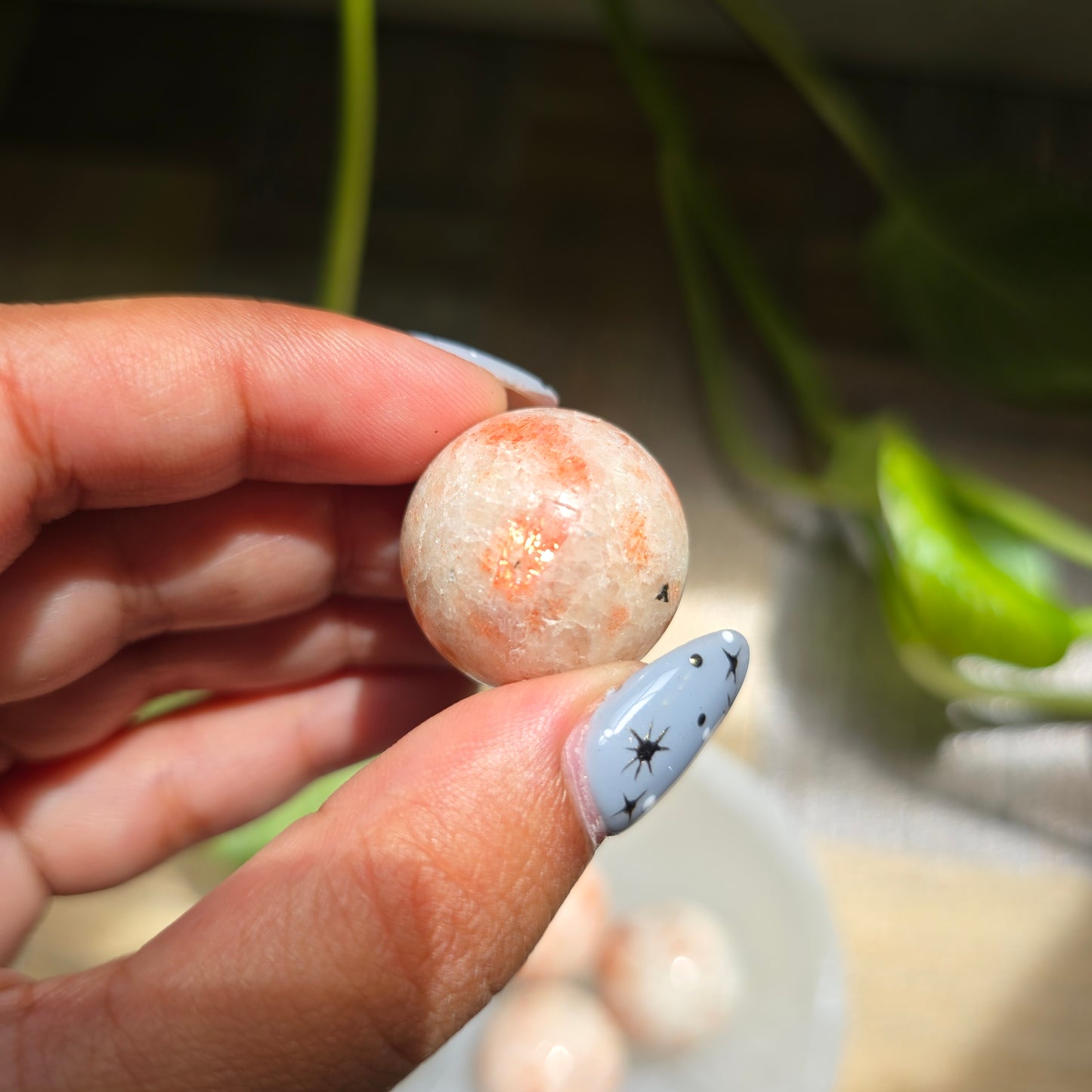 Mini Sunstone Gemstone Sphere