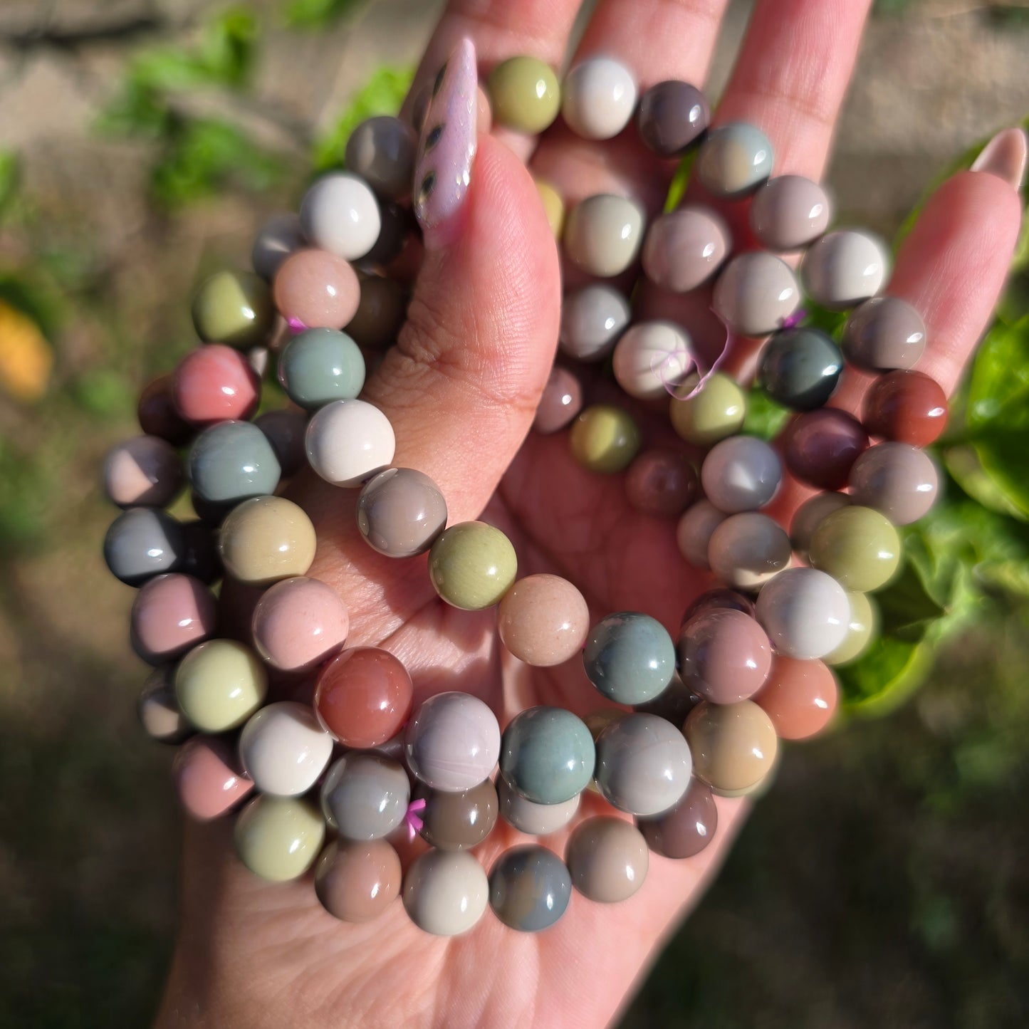 Alashan Agate Gemstone Bracelet