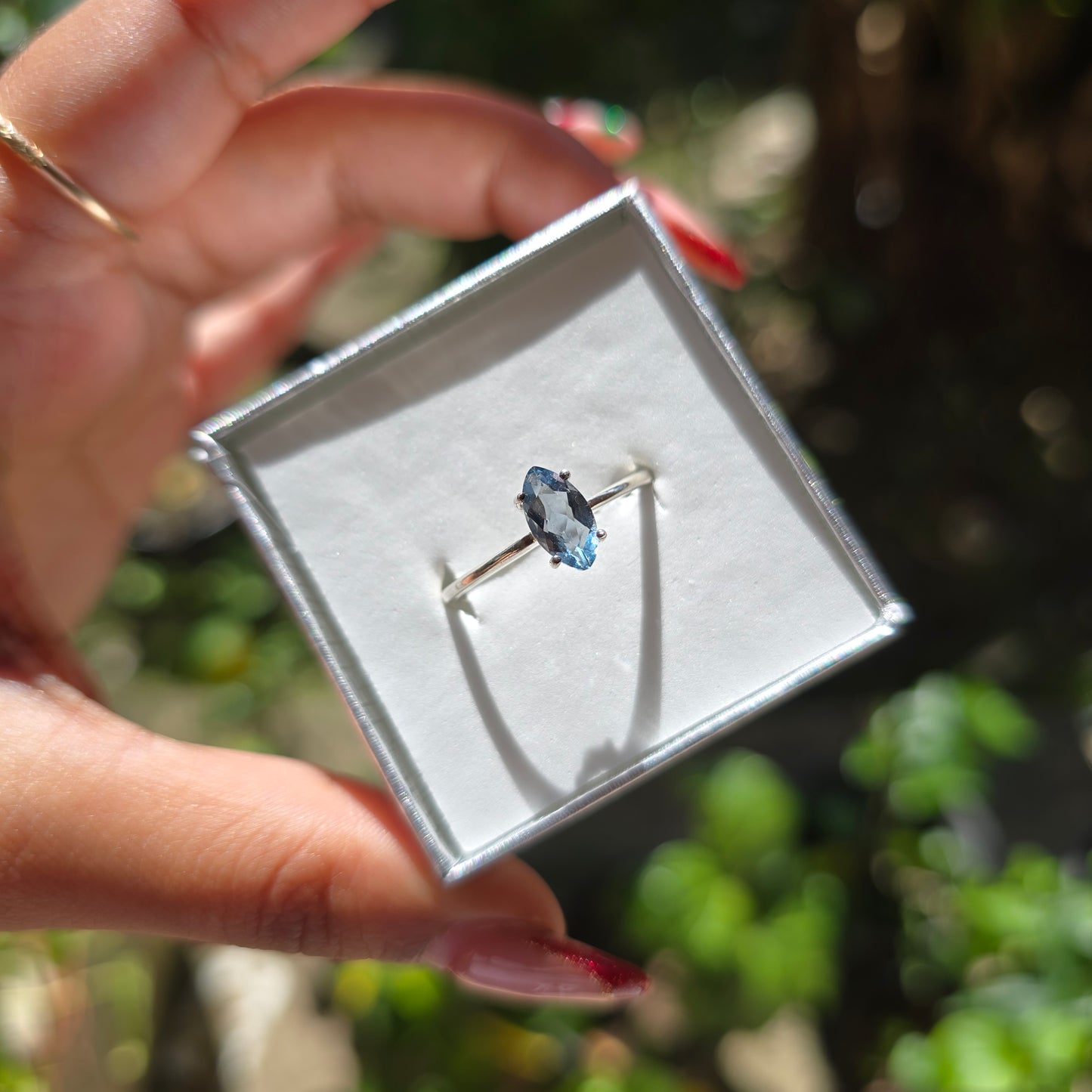 Blue Fluorite Ring - Size 11