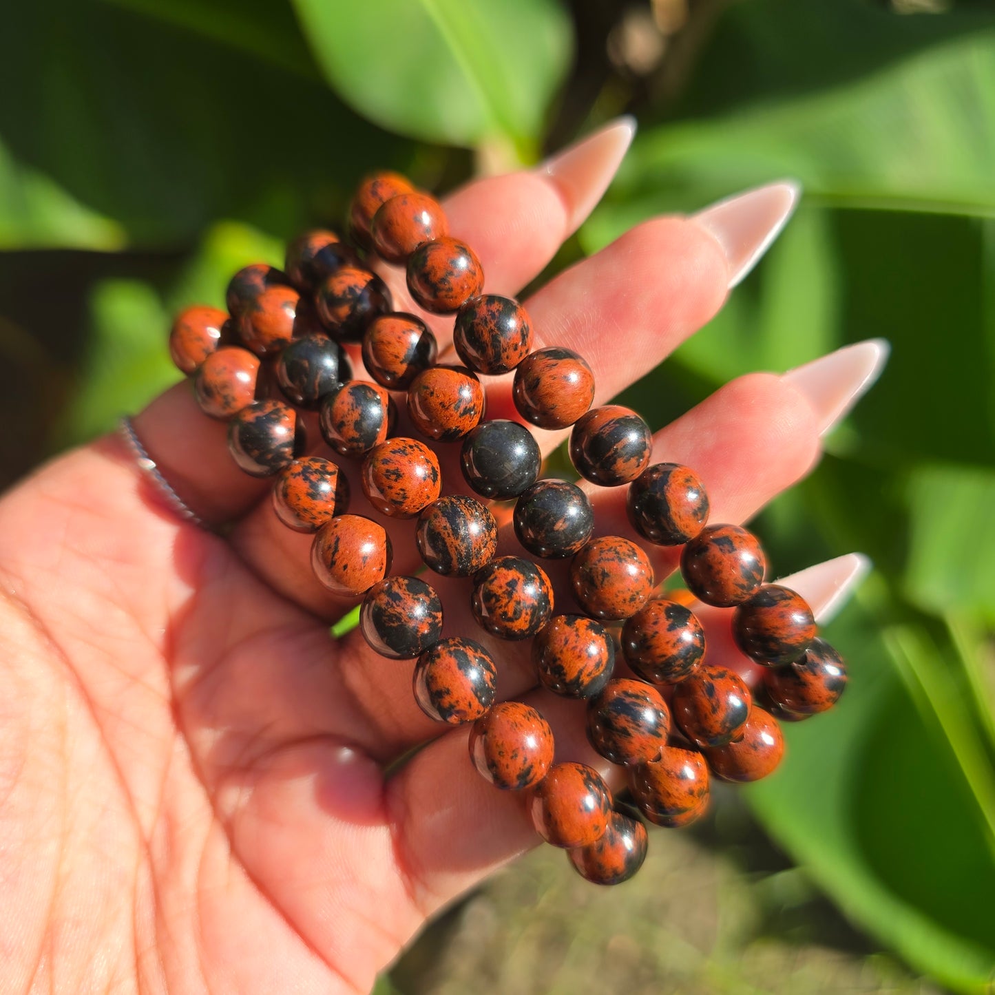 Mahogany Obsidian Gemstone Bracelet