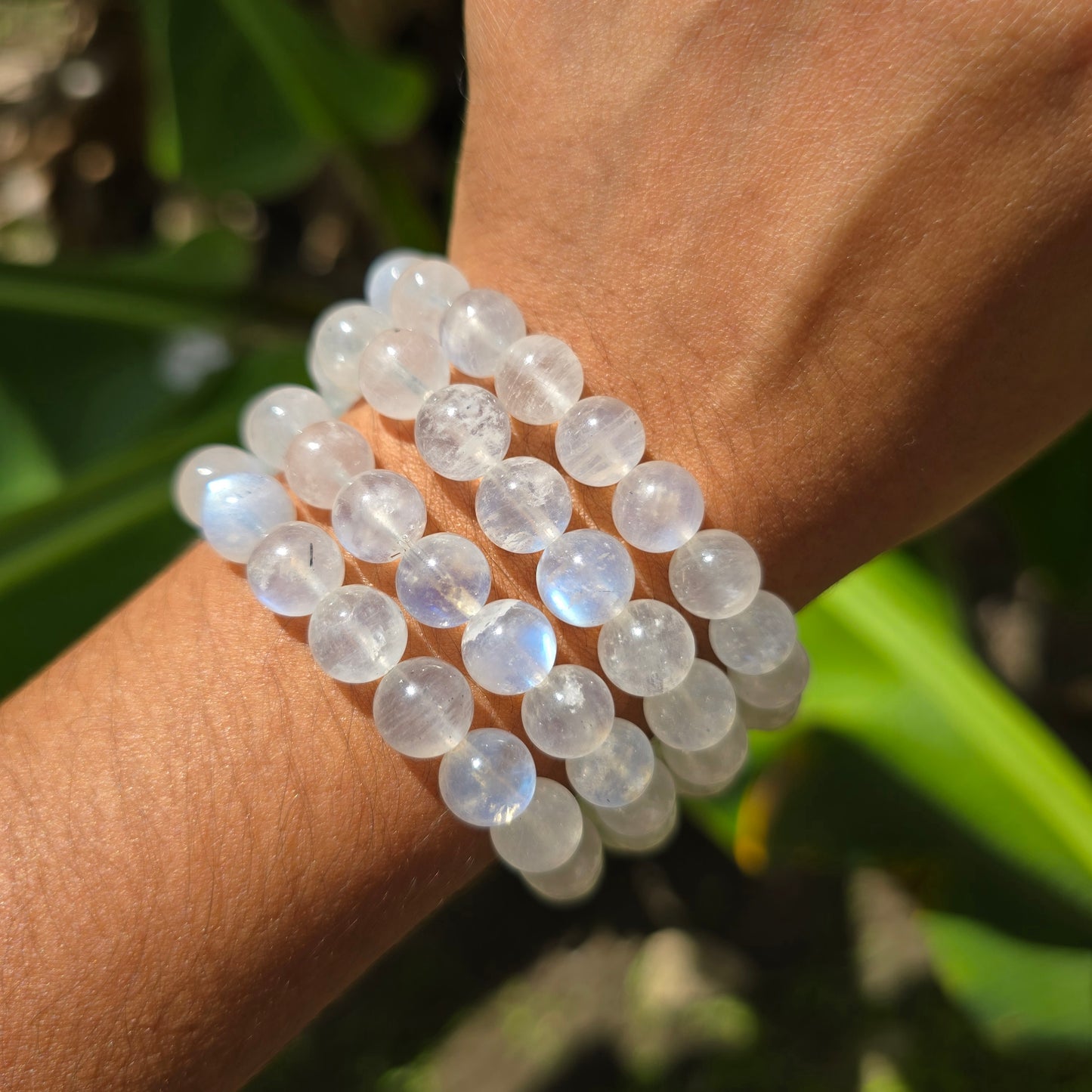 Rainbow Moonstone Gemstone Bracelet