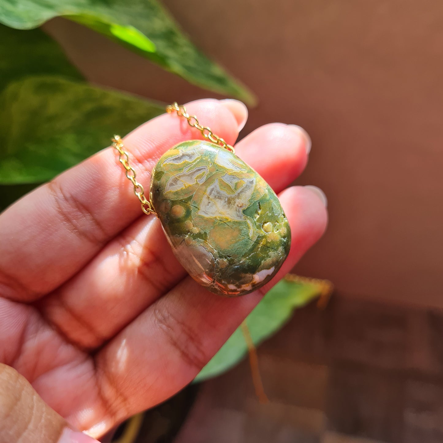 Rhyolite Nugget Necklace