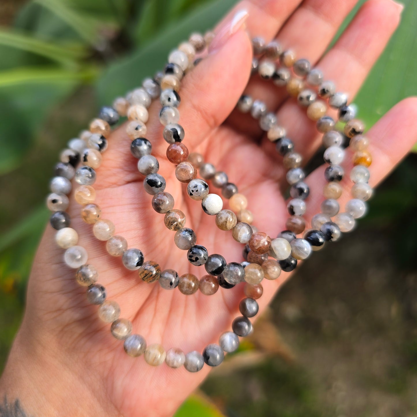 Tanzanian Sunstone Gemstone Bracelet